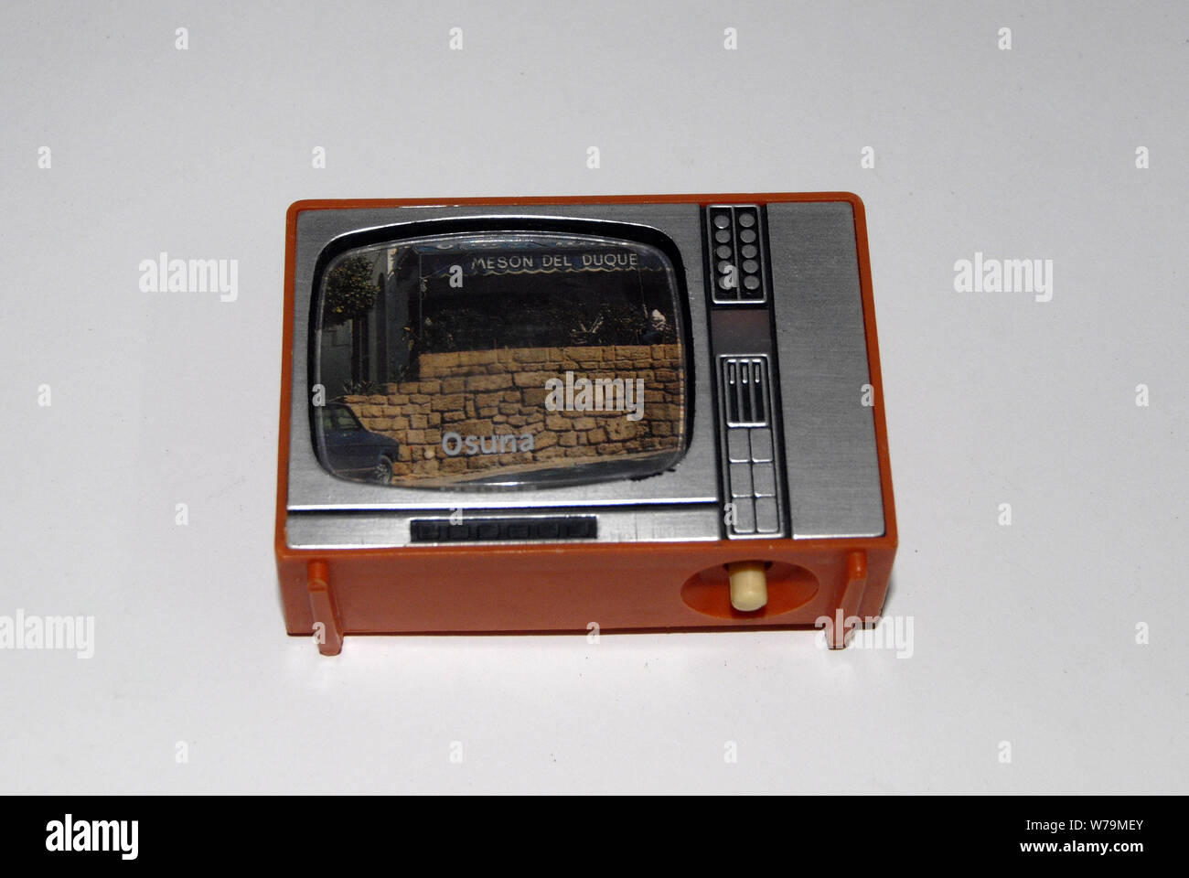 Plastic television, Osuna slide viewer, TV, plastic souvenir, vintage