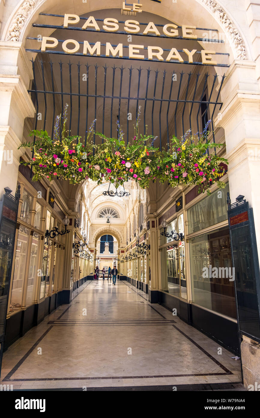 Nantes, France - May 12, 2019: Passage Pommeraye is a shopping mall in the centre of Nantes, France Stock Photo