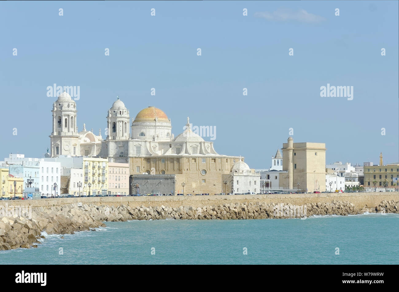 Cádiz,one of the oldest continuously inhabited cities in Western Europe,with archaeological remains dating 3100 years was founded by the Phoenicians. Stock Photo