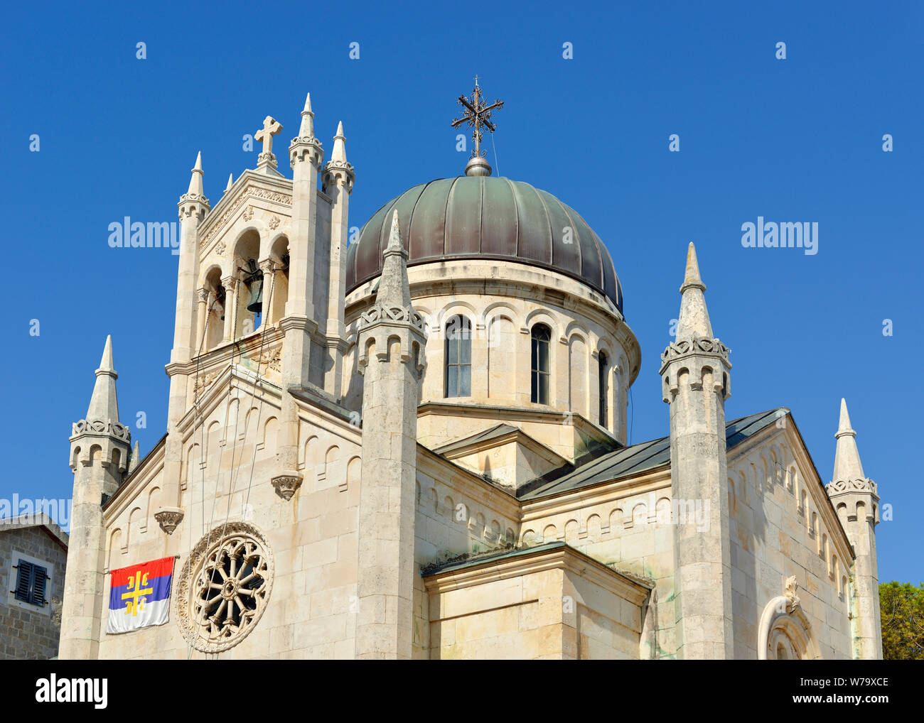 Church of Archangel Michael, Herceg Novi, Montenegro Stock Photo