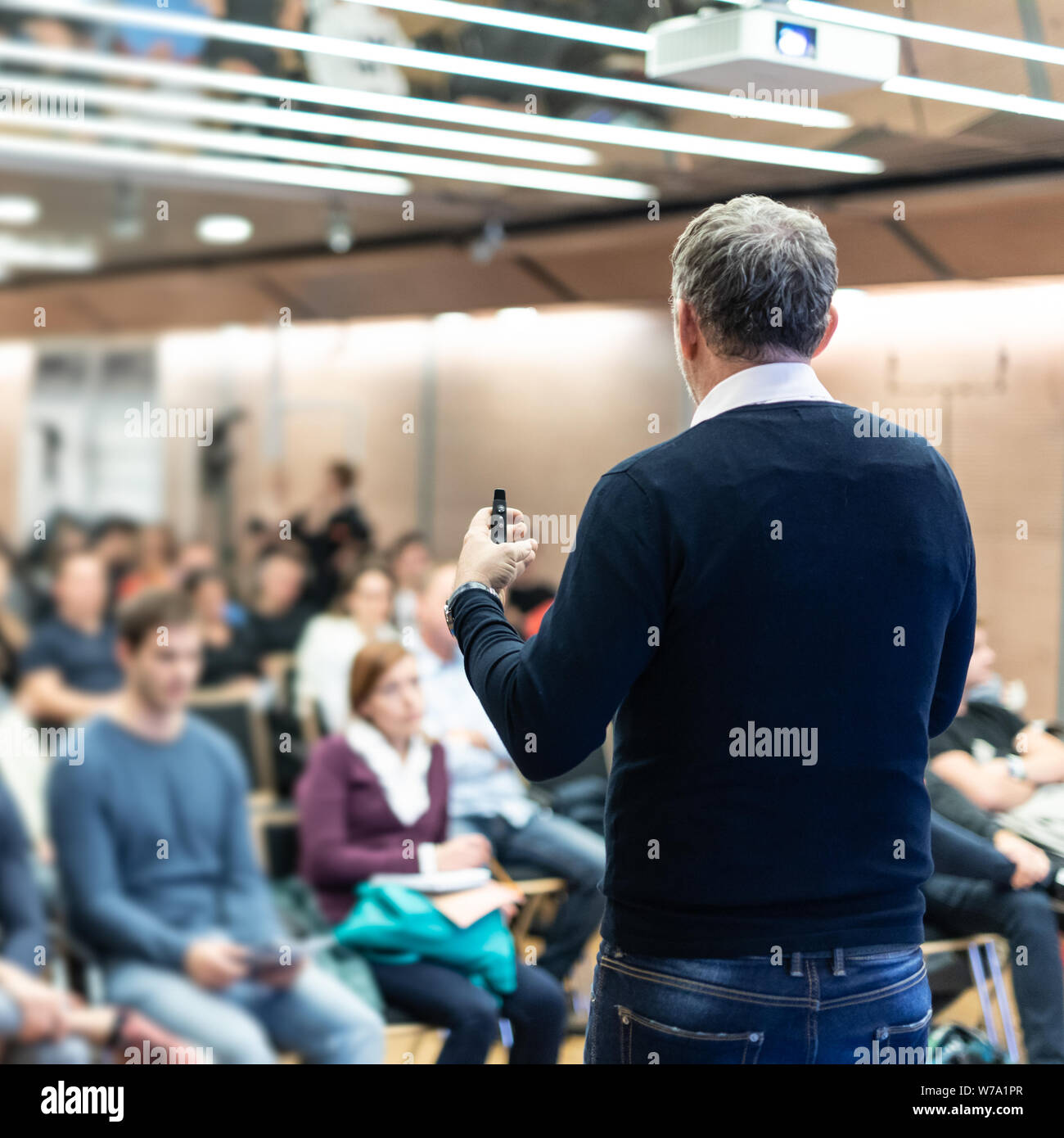 Expert giving presentation conference hi-res stock photography and ...