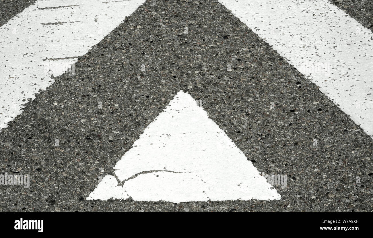 Painted triangle on road hires stock photography and images Alamy