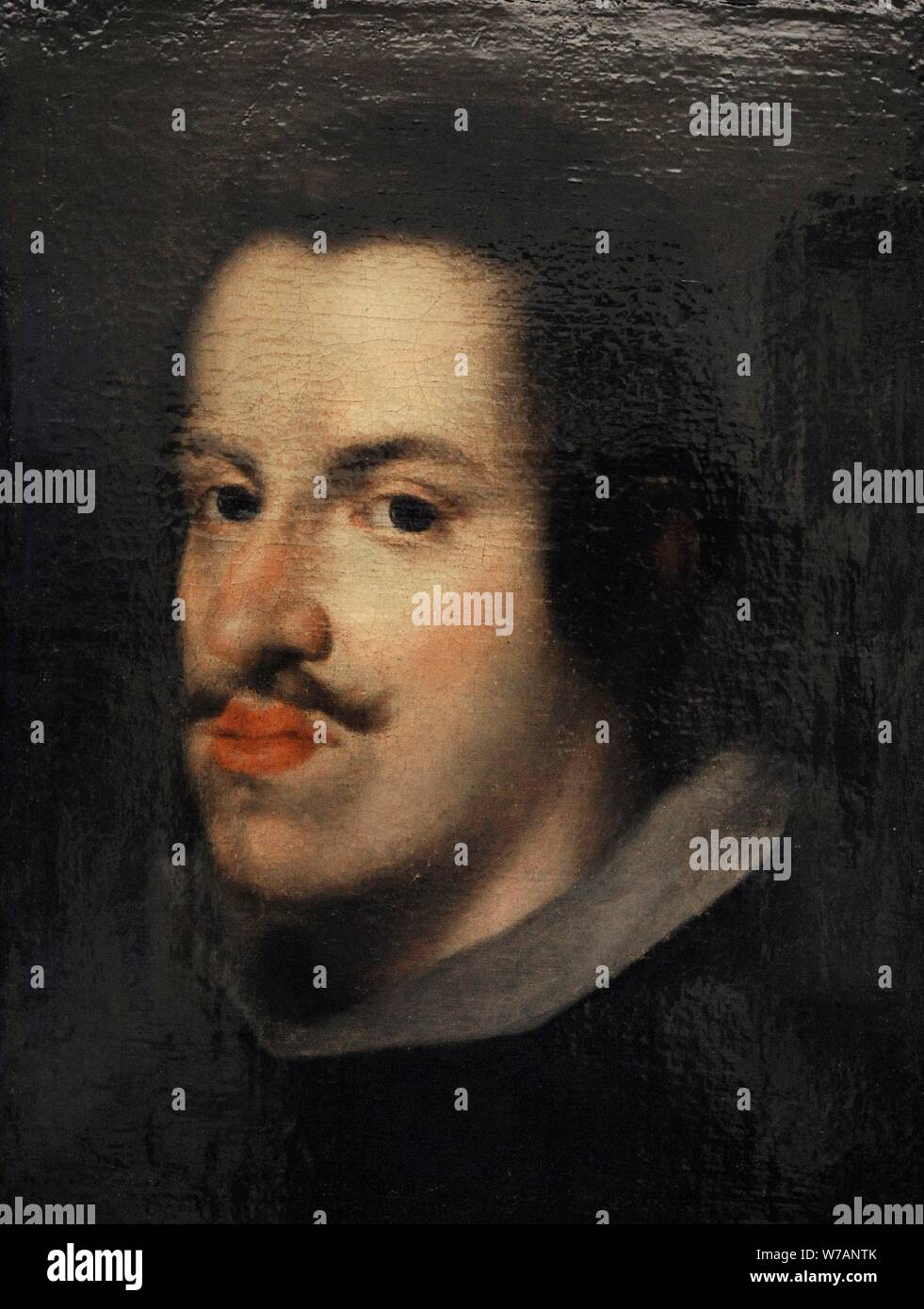 Felipe IV (1605-1665). Rey de España (1621-1665). Retrato por el Círculo de Diego Rodríguez de Silva y Velázquez (1599-1660), hacia 1630-1635. Museo de Historia. Madrid. España. Stock Photo