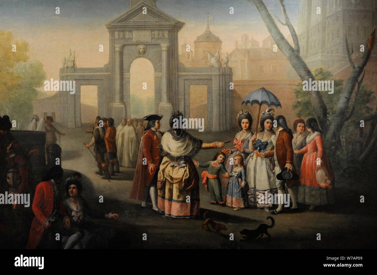 Ginés Andrés de Aguirre (1727-1800). Pintor español. La Puerta de San Vicente, 1785. Museo de Historia. Madrid. España. (En depósito, cedido por el Museo Nacional del Prado, Madrid) . Stock Photo