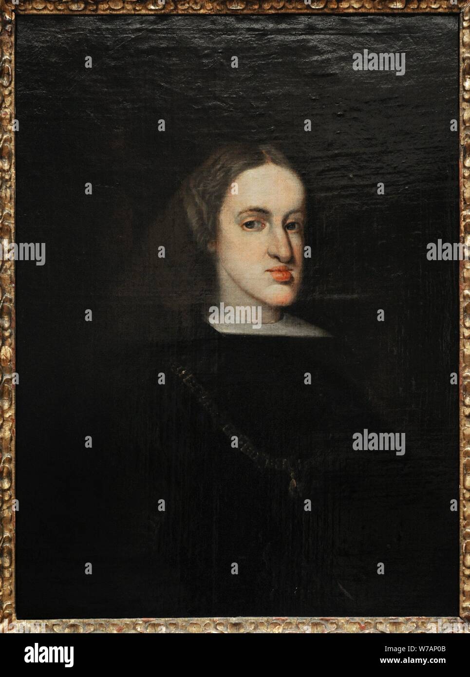 Carlos II (1661-1700). Llamado el Hechizado. Rey de España. Retrato anónimo, 1676-1700. Museo de Historia. Madrid. España. Stock Photo