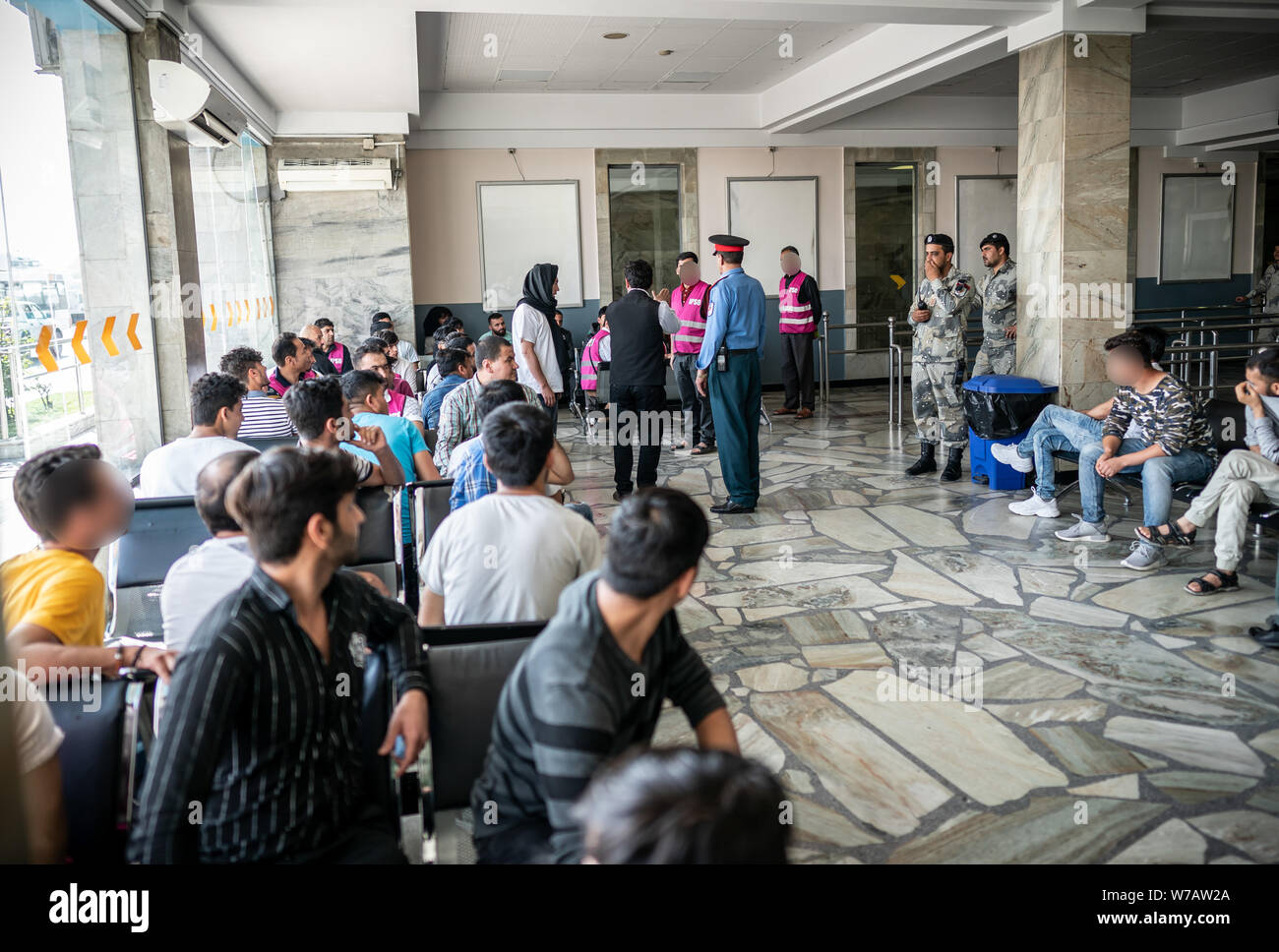 Kabul Afghanistan 01st Aug 2019 Upon Arrival At Kabul Airport Afghans Are Greeted By Officials And Given Instructions On How To Proceed 45 Rejected Asylum Seekers Were Deported On The Special Flight [ 968 x 1300 Pixel ]