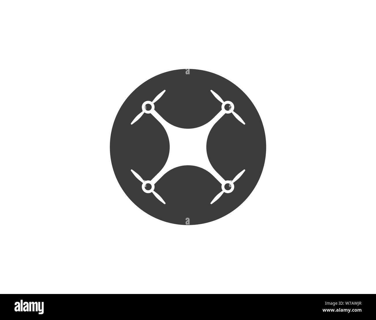 Vector illustration, flat design. Drone quadcopter icon Stock Vector ...