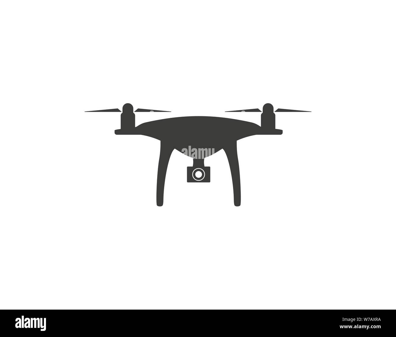 Vector illustration, flat design. Drone quadcopter icon Stock Vector ...
