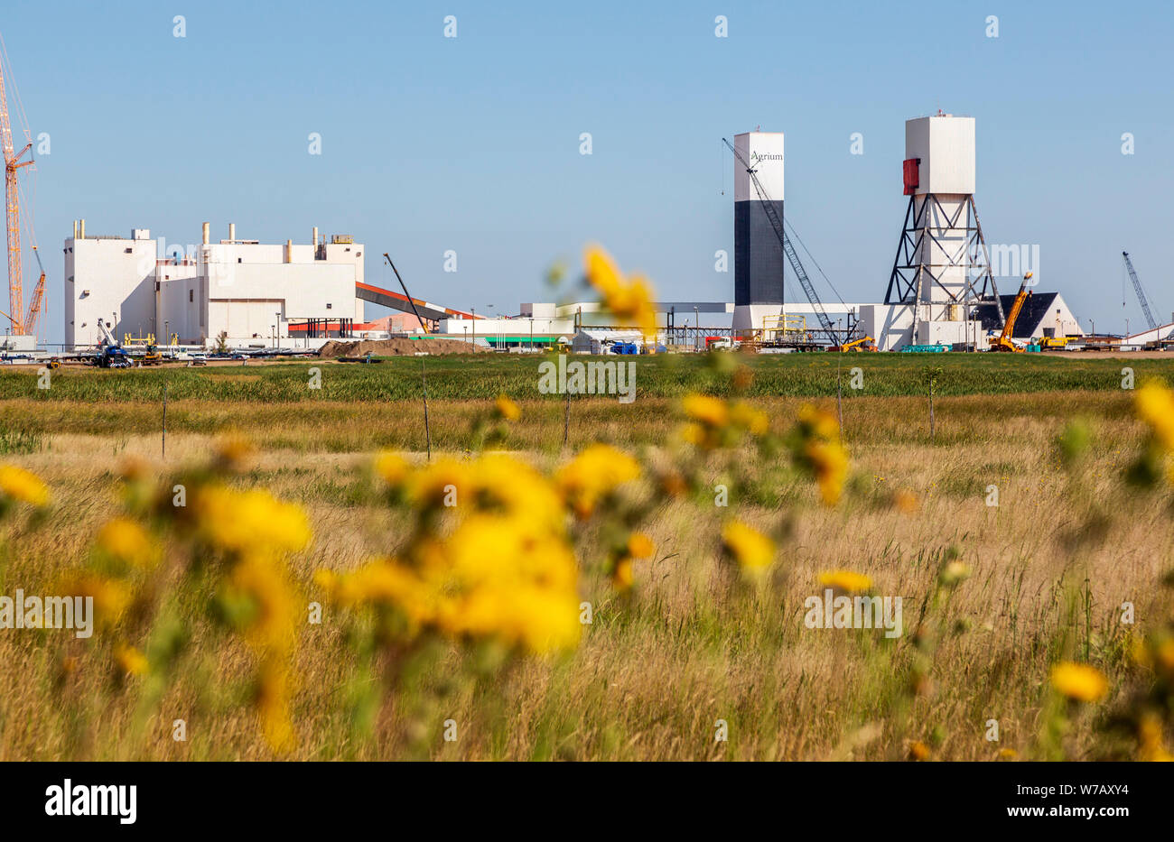 Nutrien Vanscoy Potash Mine (formerly Agrium) in Saskatchewan, Canada