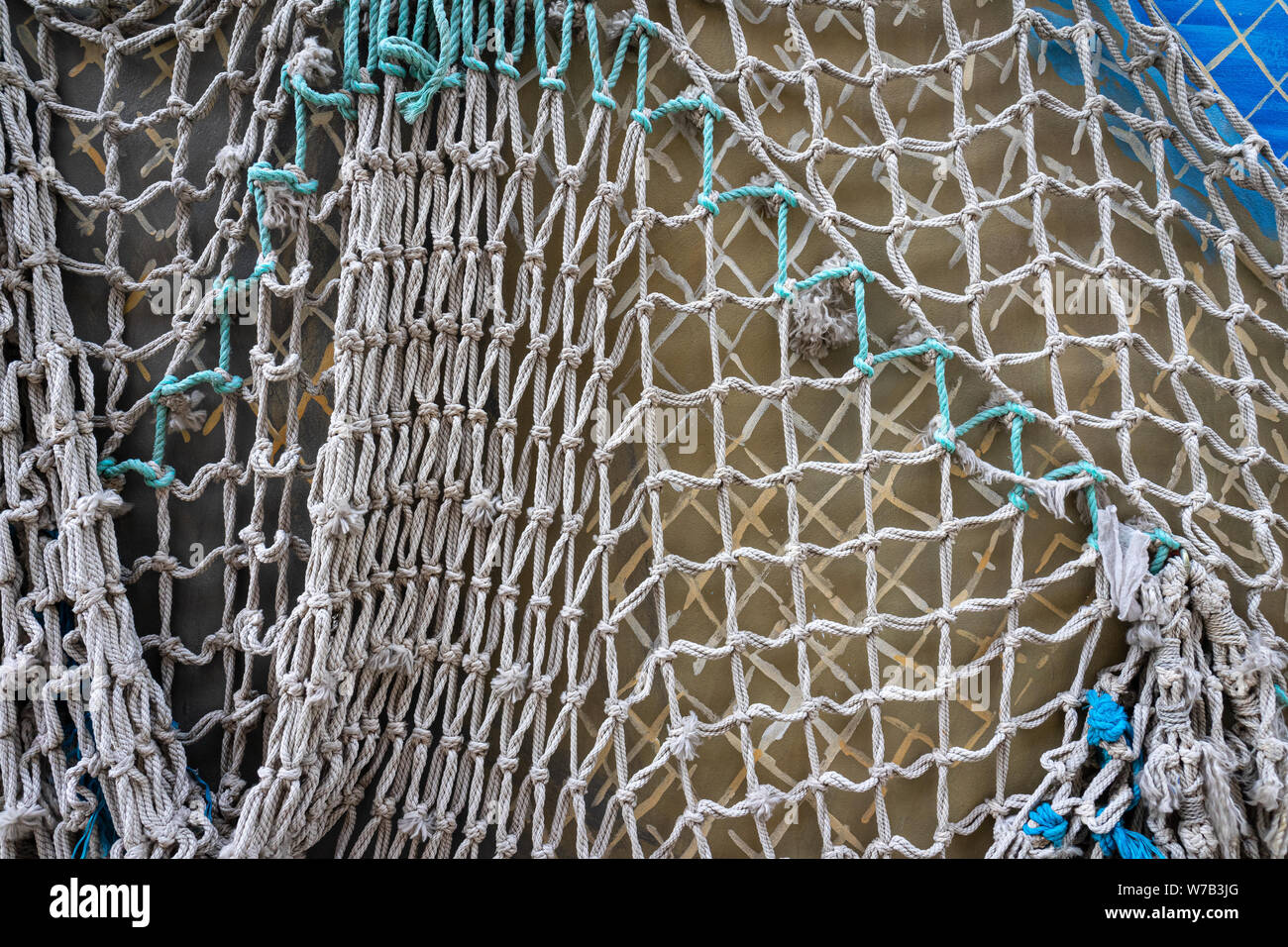Old fishing net. Close-up. Background Stock Photo - Alamy