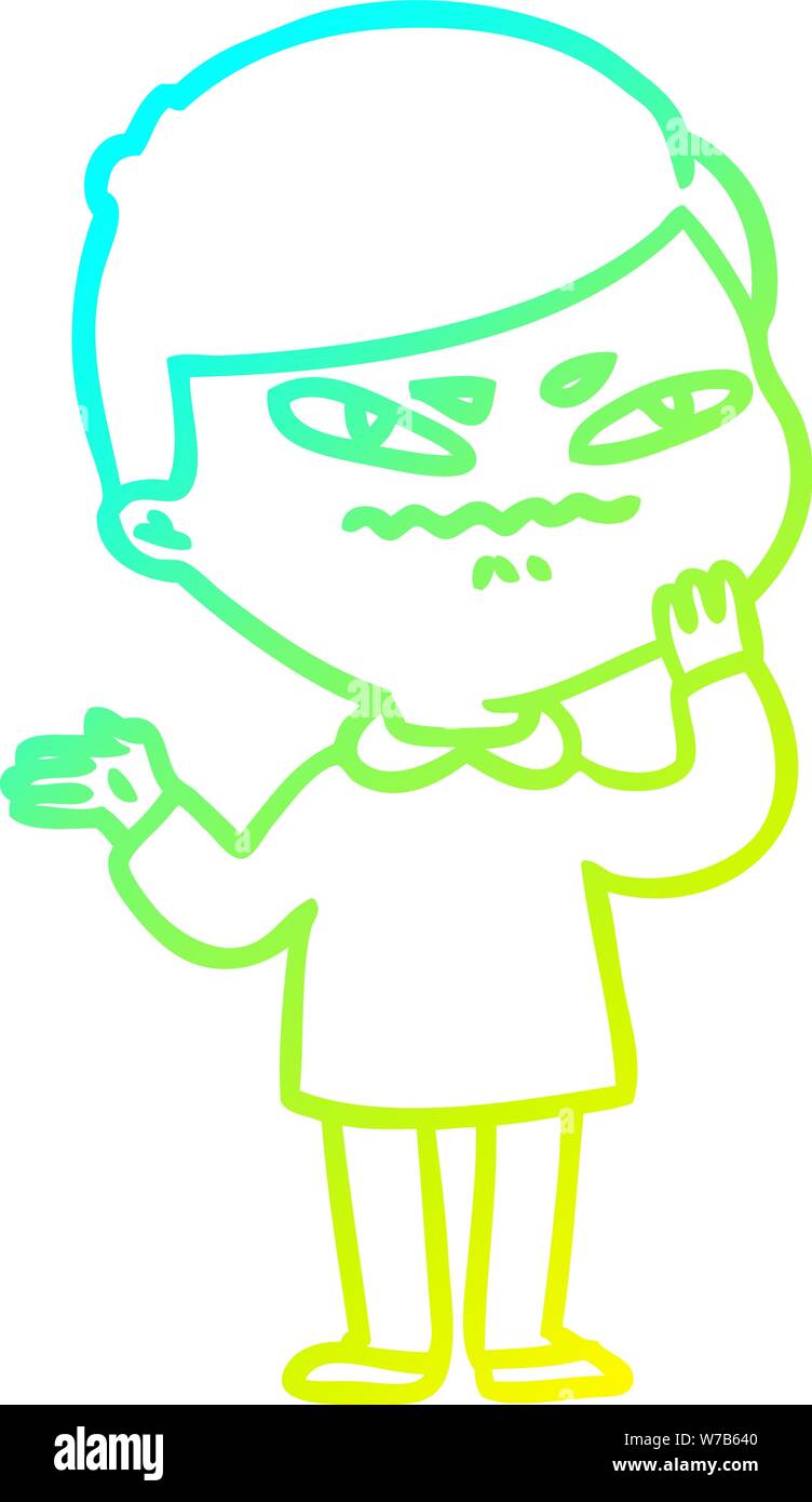 Cute cartoon frustrated boy character hi-res stock photography and ...