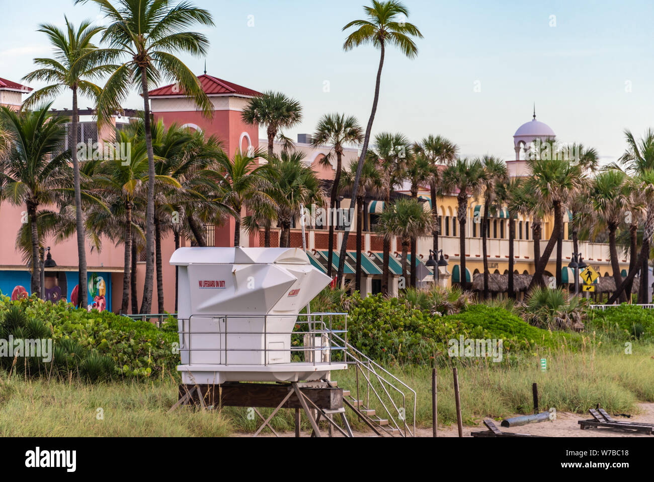 Lake Worth Casino on the ocean at Lake Worth Beach along Florida A1A in Palm Beach County, Florida. (USA) Stock Photo