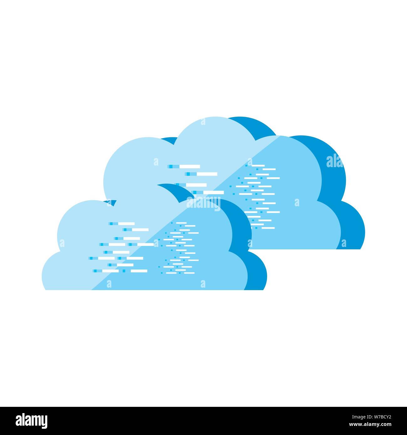 cloud computing technology isolated icon vector illustration design ...