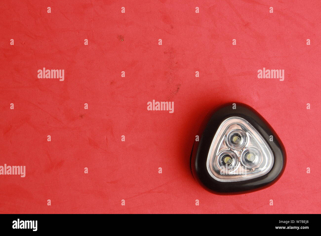 triangular black flashlight led light Stock Photo - Alamy