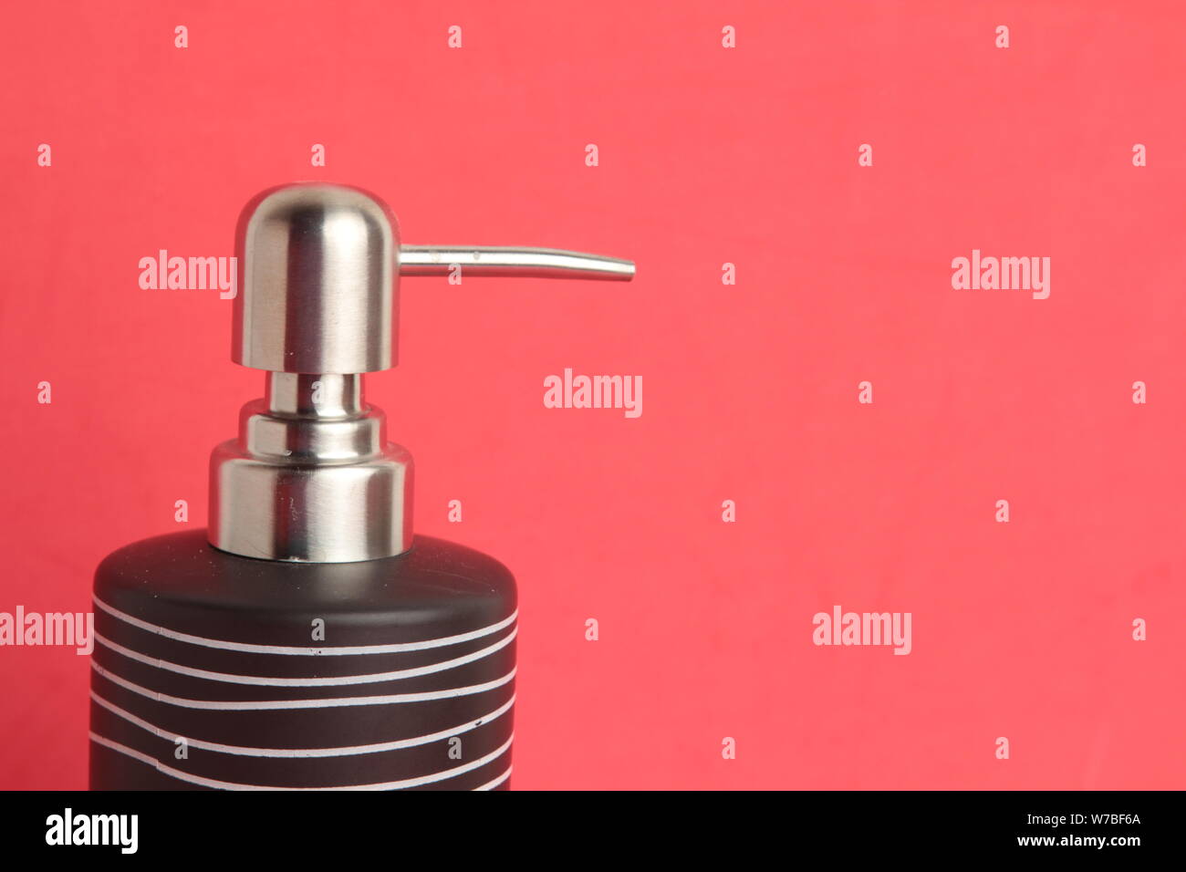 soap dish for slatecolored hand soap Stock Photo Alamy