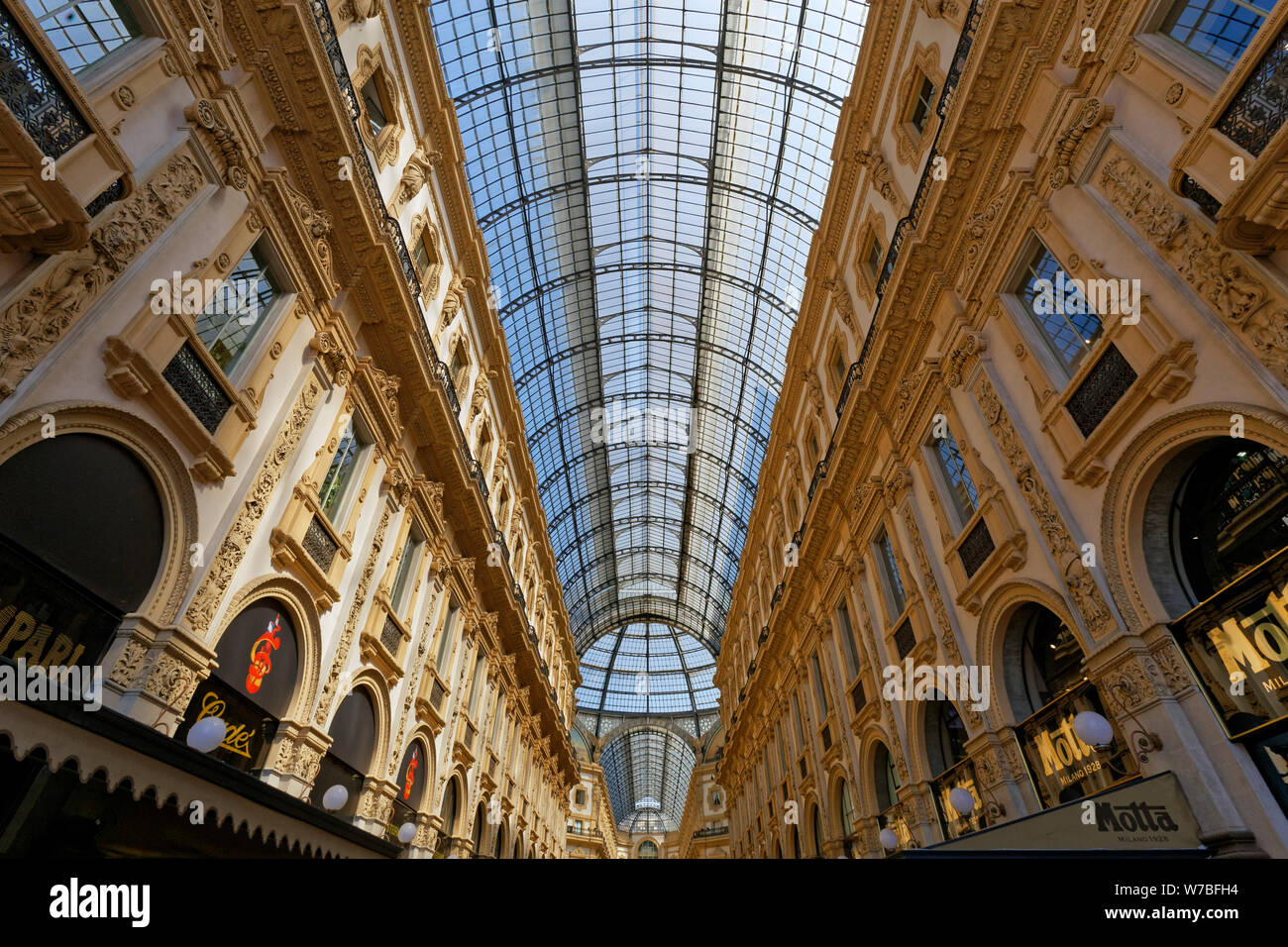 Inside the Vittorio Emanuele II Gallery at Milan City Italy - Louis Vuitton  and Savini Shops Editorial Stock Image - Image of emanuele, european:  120580184