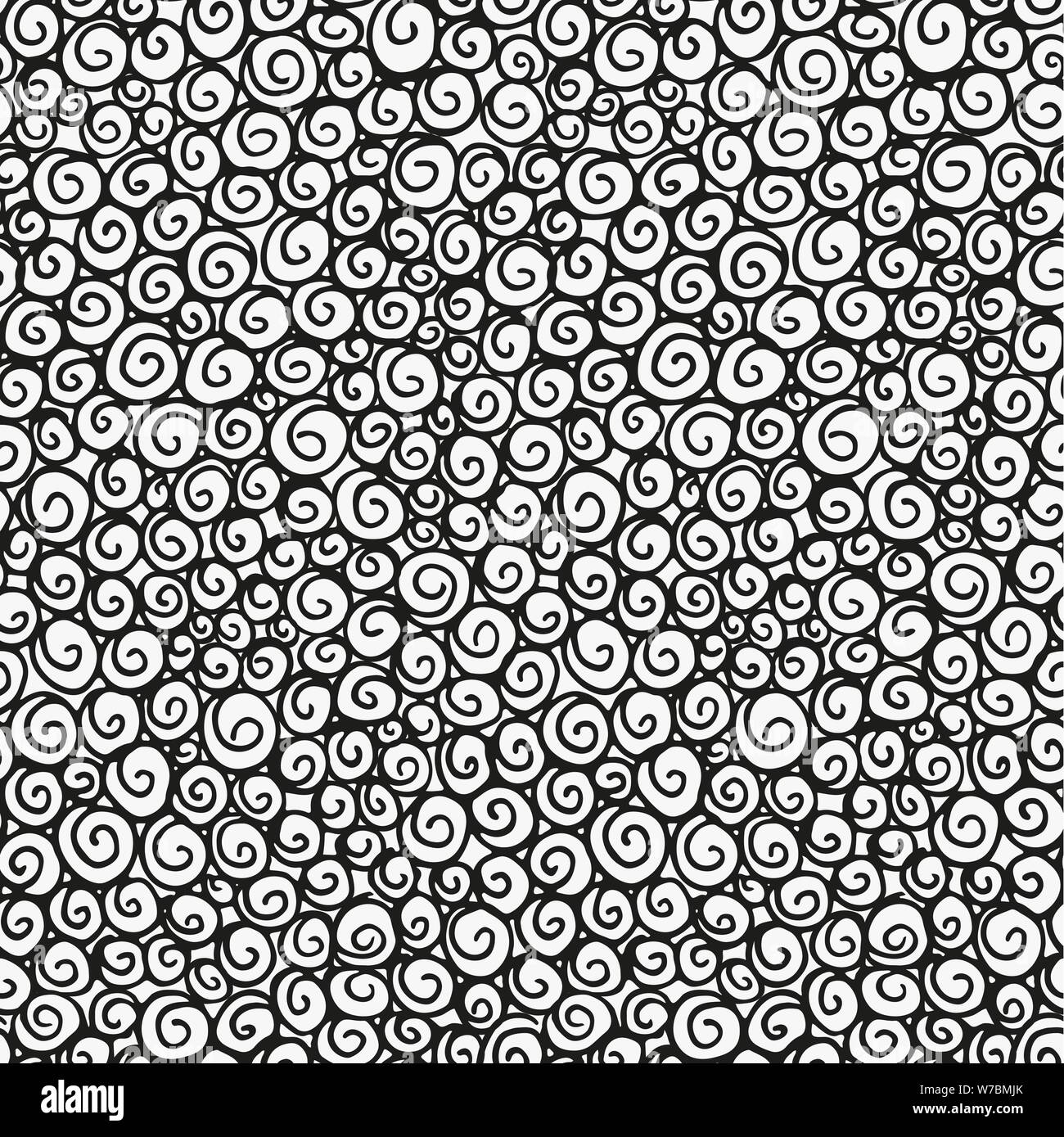 Seamless doodle graphic pattern. Hand drawn texture in black and white ...