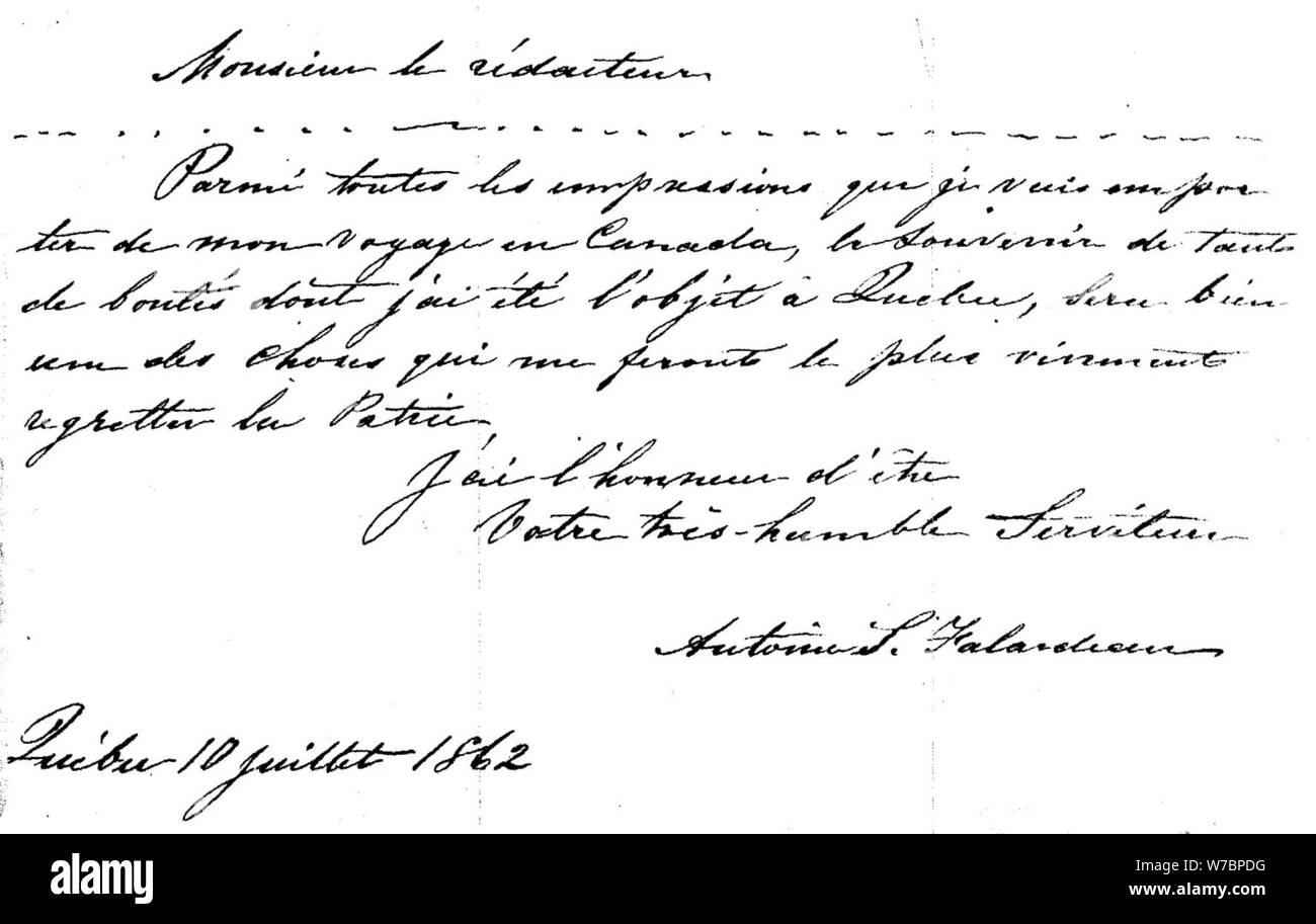 De Rives Le Chevalier Falardeau, 1862 (page 96 crop Stock Photo Alamy