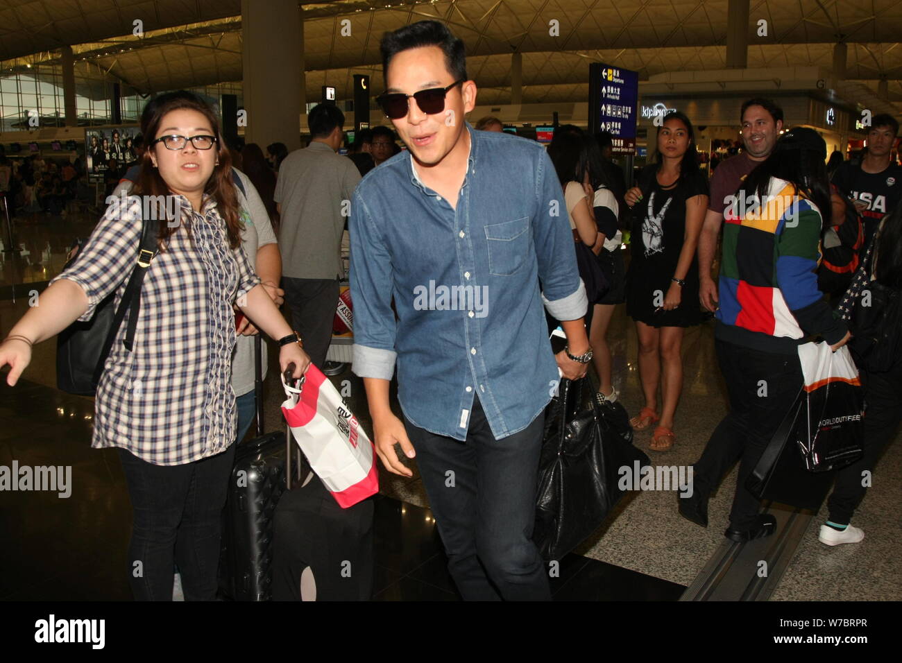 Tyler Kwon The Boyfriend Of South Korea Based American Singer And Actress Jessica Jung Or Jung Soo Yeon Arrives At The Hong Kong International Airpo Stock Photo Alamy