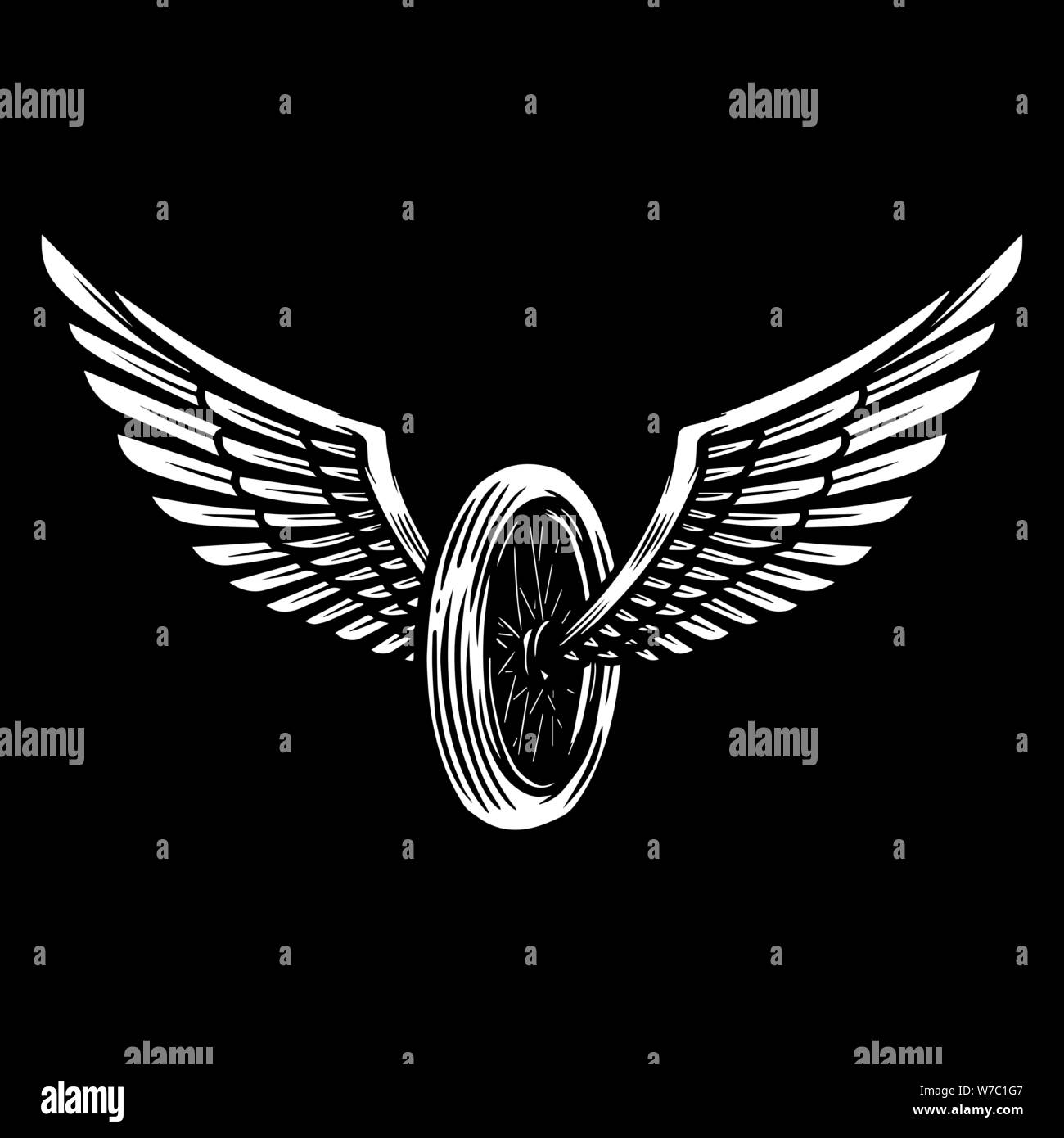 Winged wheel logo hires stock photography and images Alamy