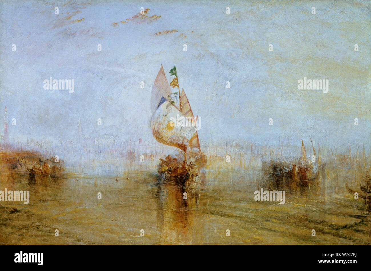 'The Sun of Venice Going to Sea', 1843. Artist: JMW Turner Stock Photo