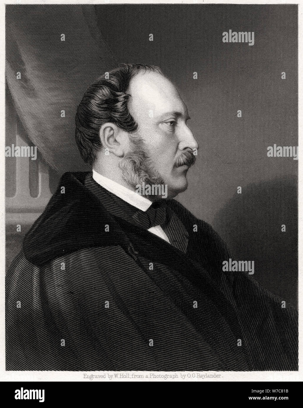 'HRH Prince Albert', 19th century. Artist: W Holl Stock Photo