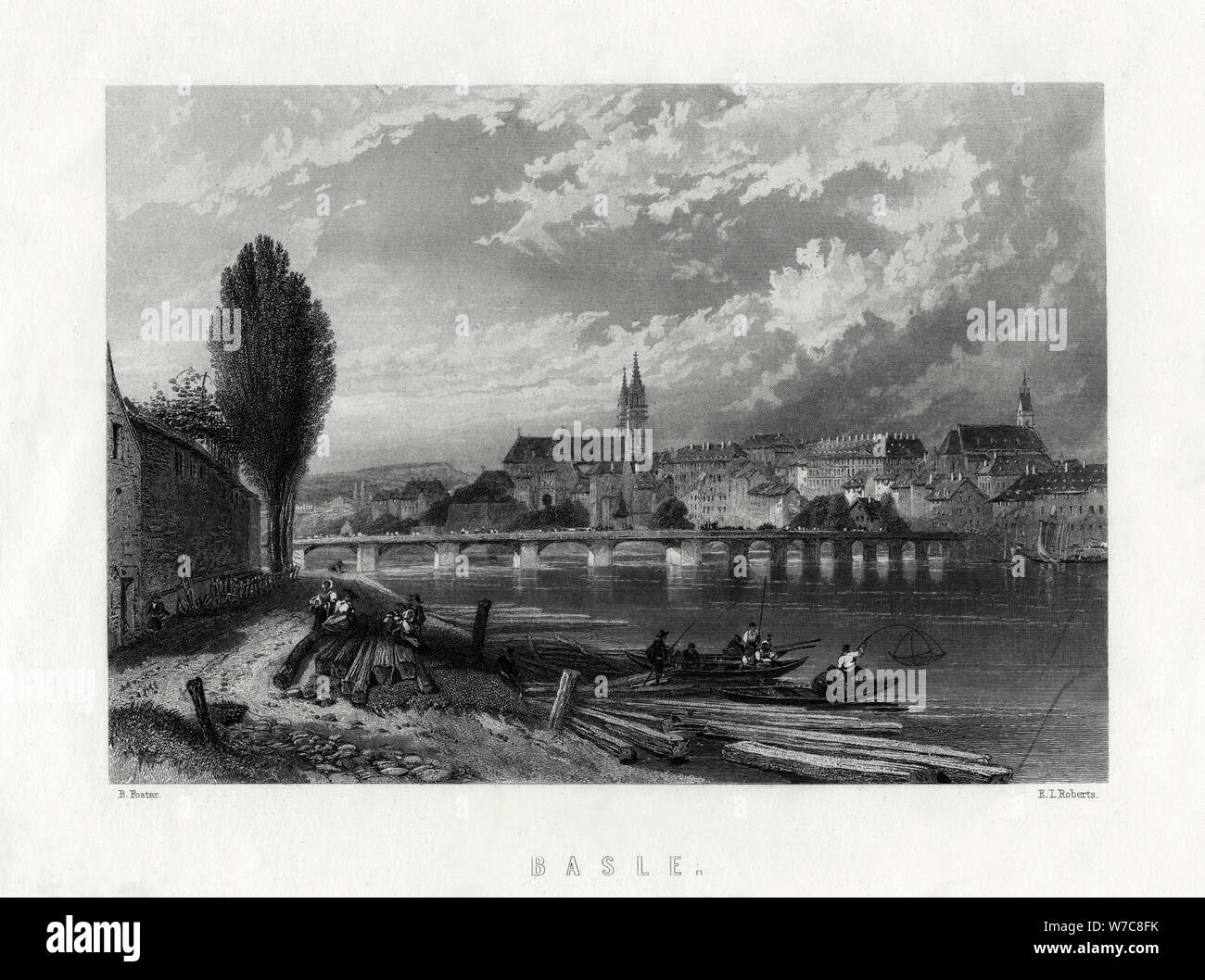 'Basle', Switzerland, 1883. Artist: EL Roberts Stock Photo - Alamy