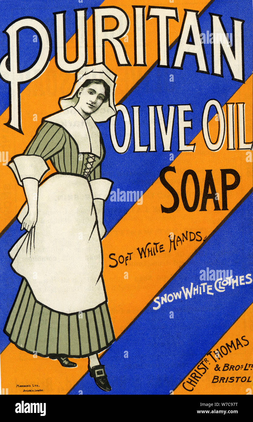 Puritan Olive Oil Soap, c.1900. Artist: Unknown Stock Photo
