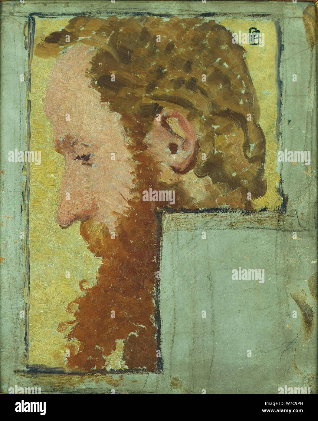 Portrait of Édouard Vuillard (1868-1940), 1891. Artist: Bonnard, Pierre (1867-1947) Stock Photo