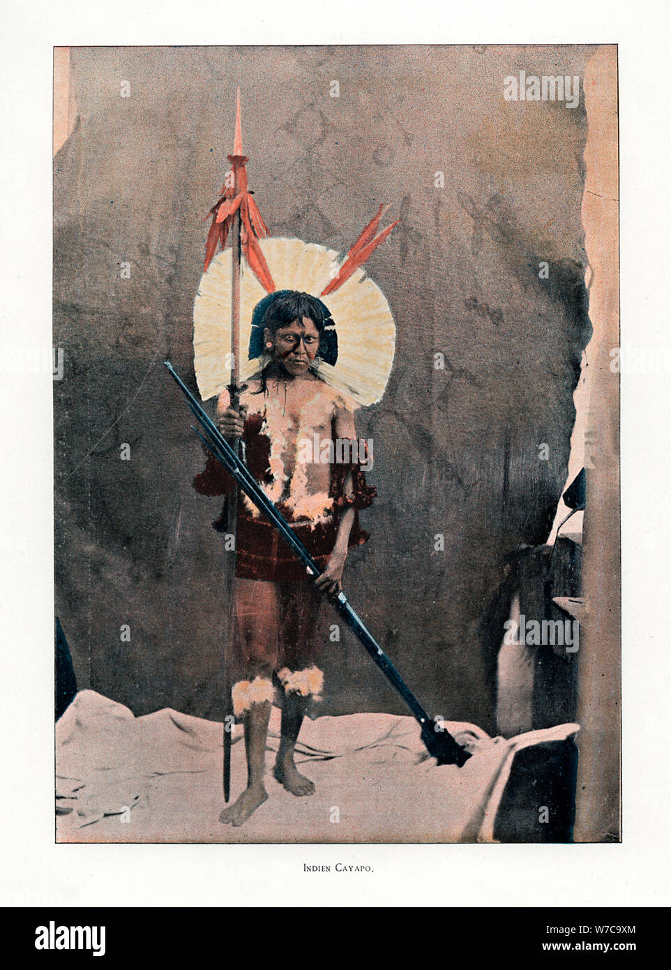 Kayapo Indian, 19th century. Artist: Unknown Stock Photo