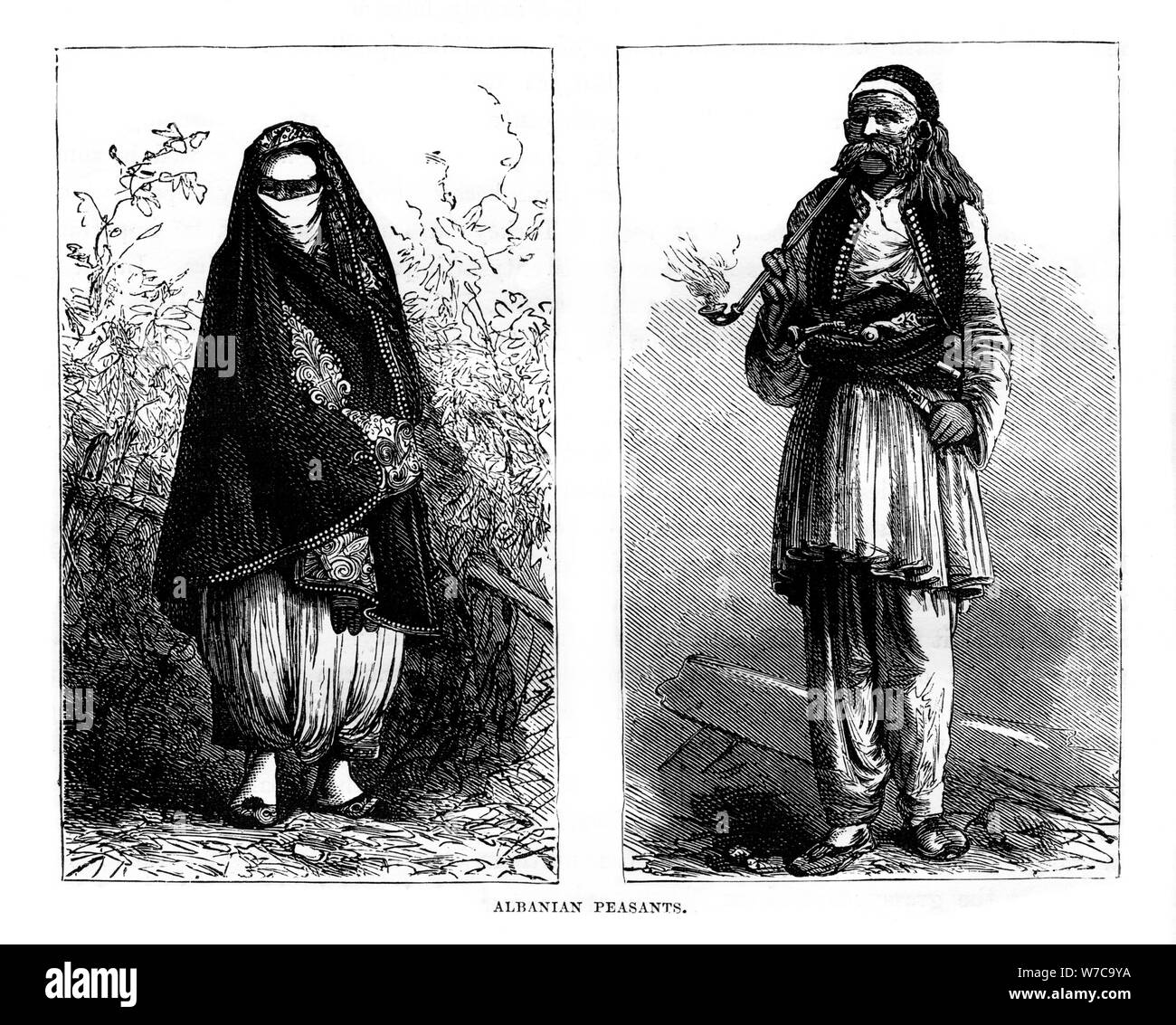 Albanian peasants, 19th century. Artist Unknown Stock Photo Alamy