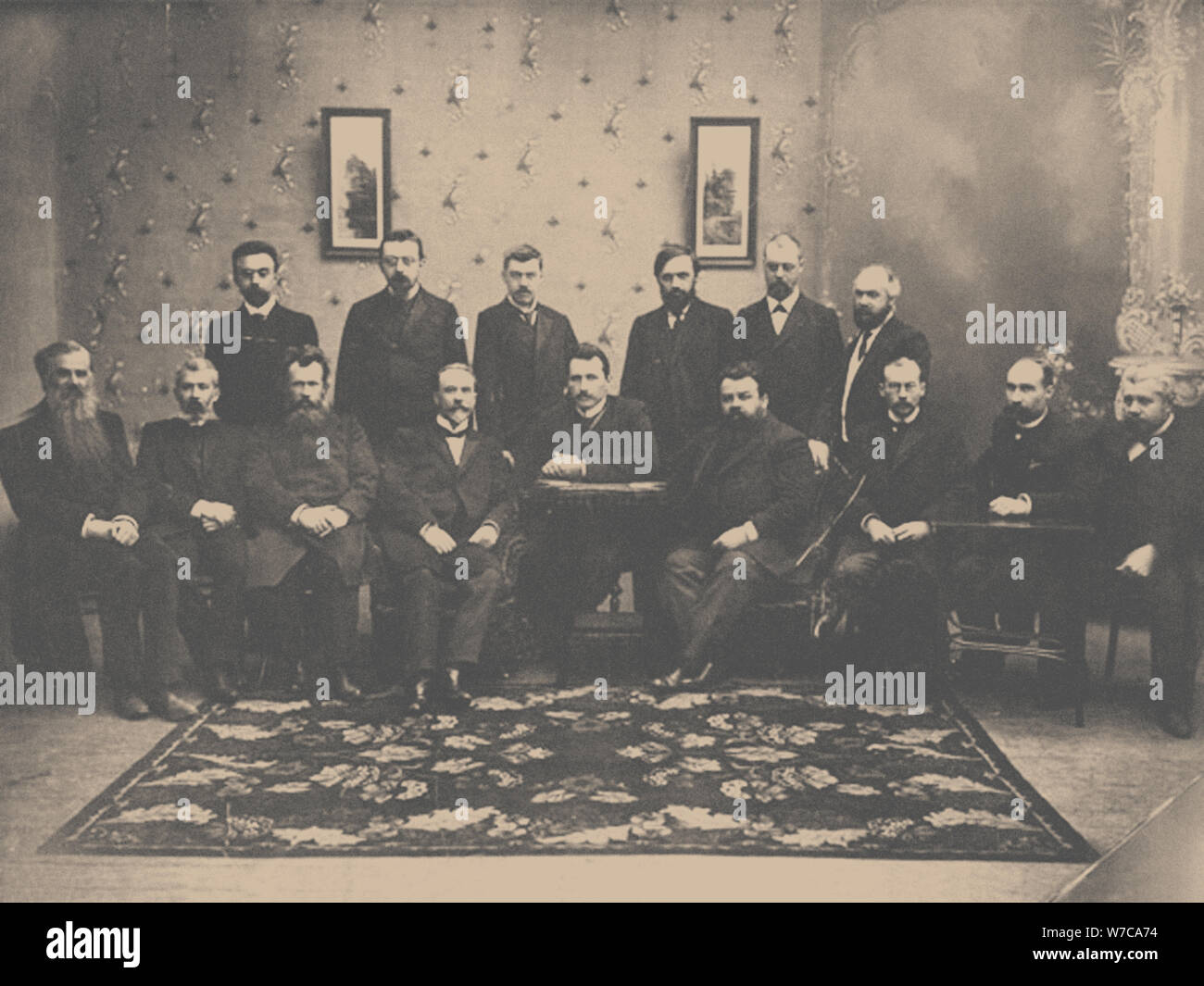 The sitting of the Constitutional Democratic Party, 1907. Artist: Anonymous Stock Photo