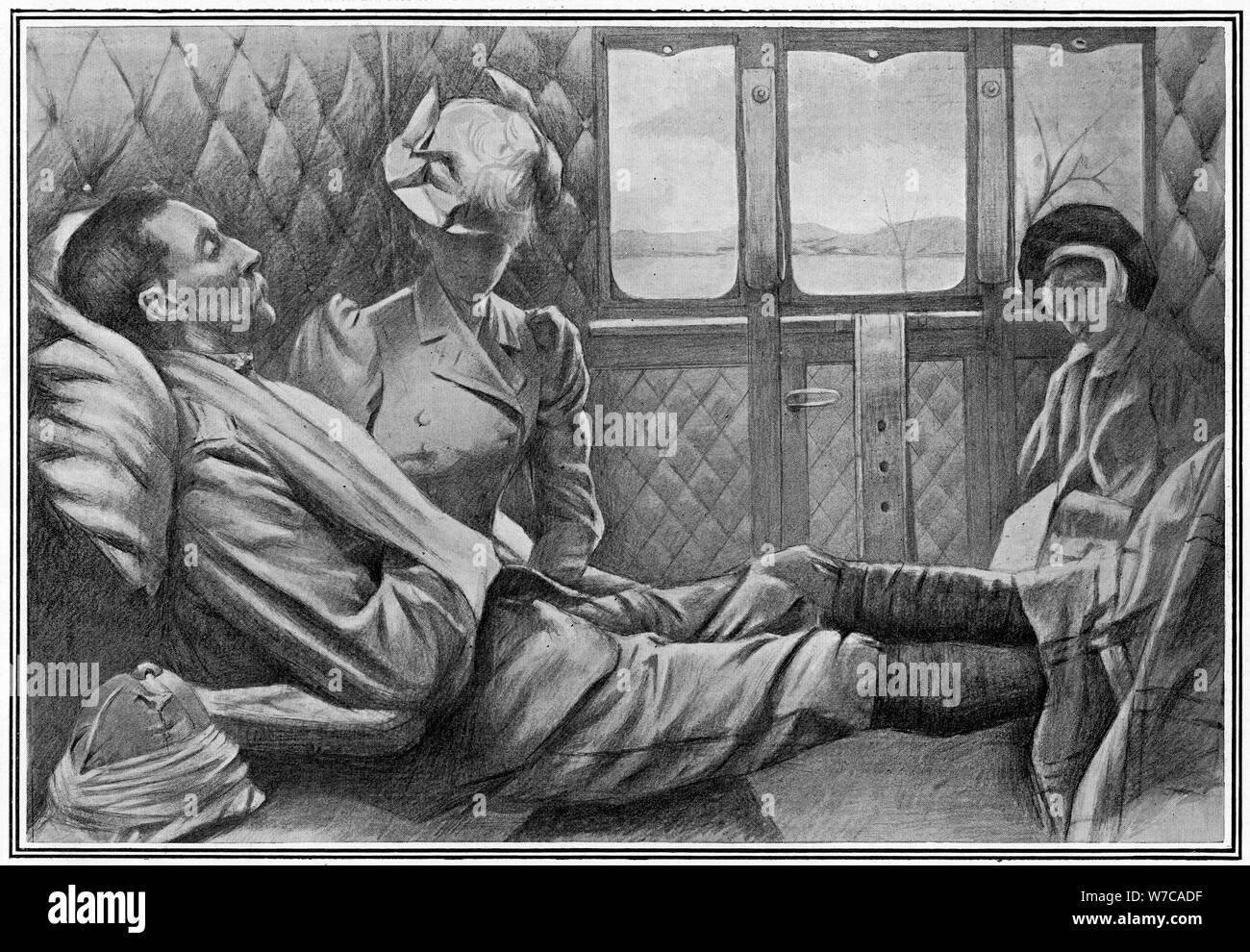 Casualty of the 2nd Boer War, 1899-1902. Artist: Anon Stock Photo