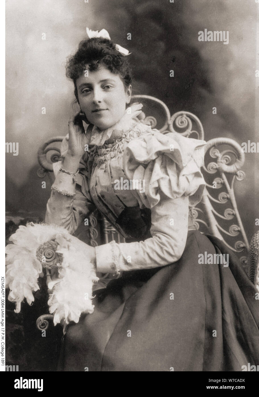 Portrait of Lucy Maud Montgomery (1874-1942), 1891. Artist: Anonymous Stock Photo