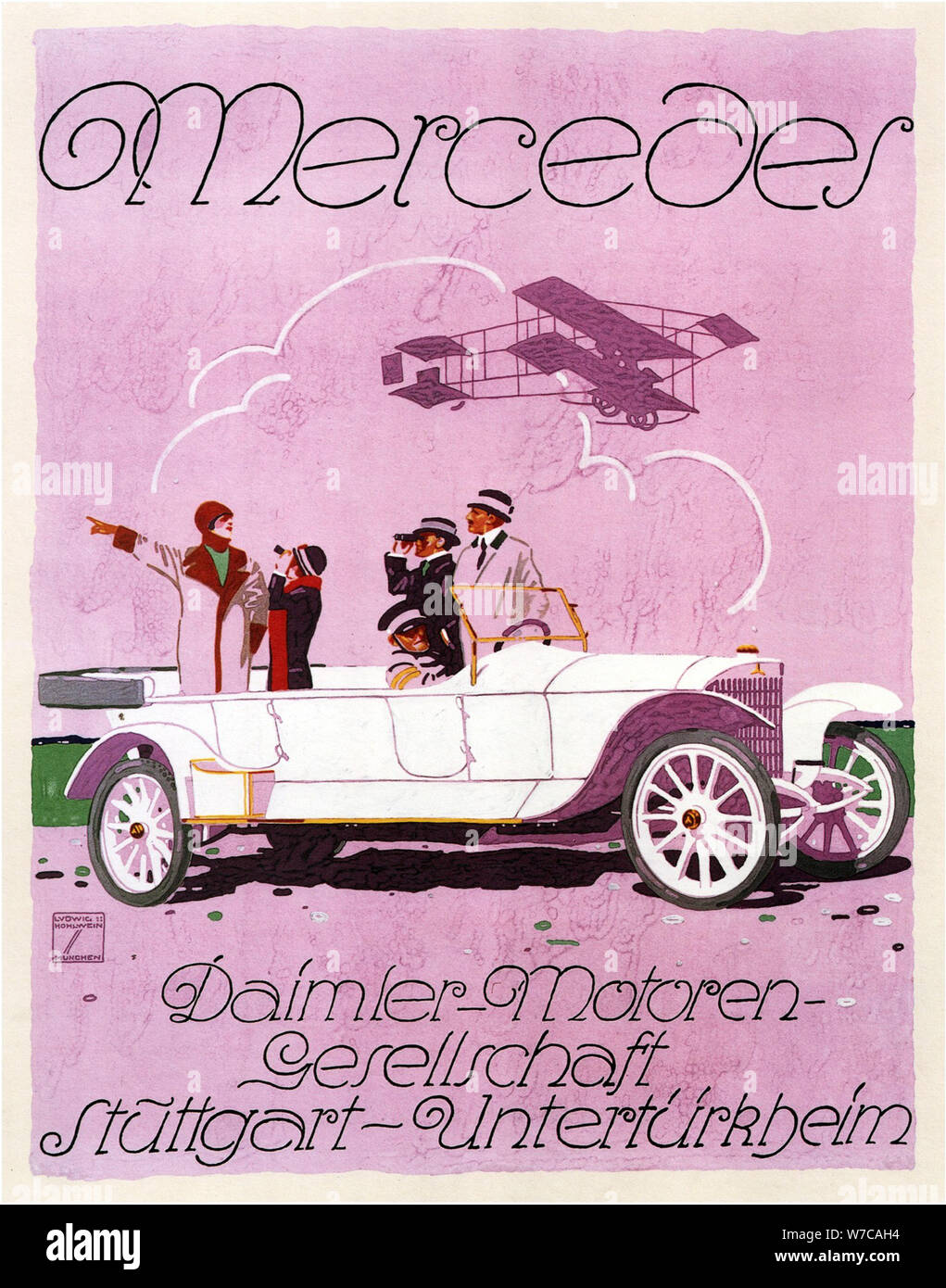 Mercedes, 1914. Artist: Hohlwein, Ludwig (1874-1949) Stock Photo