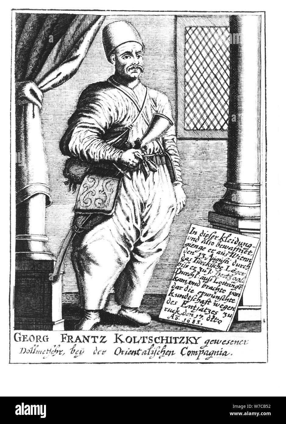 Jerzy Franciszek Kulczycki (1640-1694), after 1685. Stock Photo