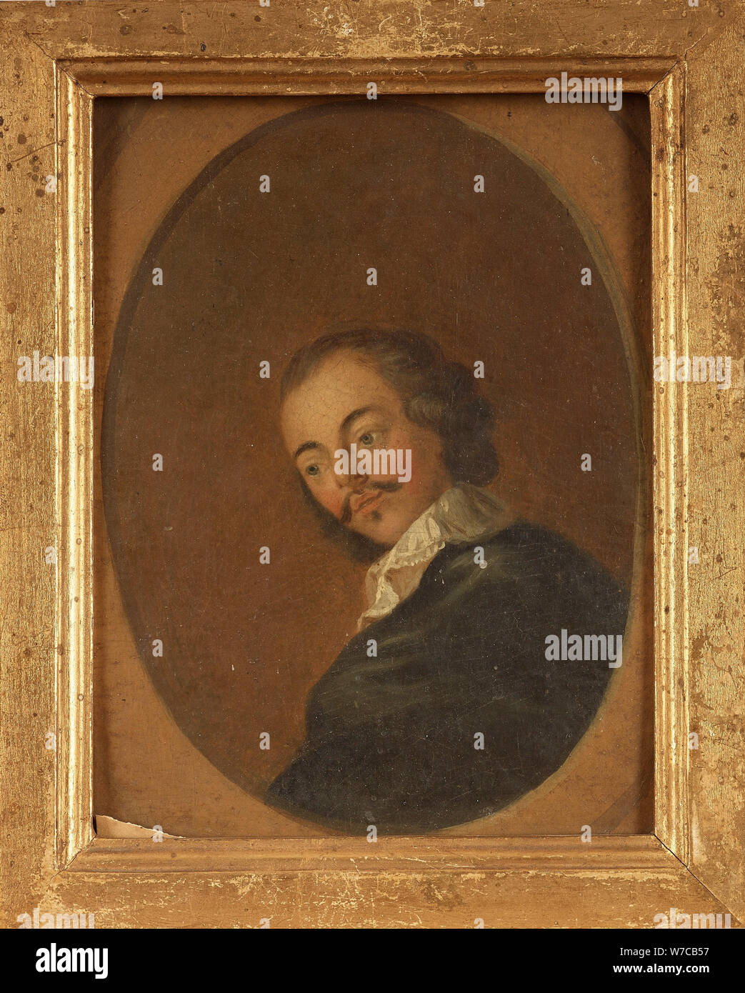 Portrait of the poet, dramatist and novelist Paul Scarron (1610-1660), 18th century. Stock Photo