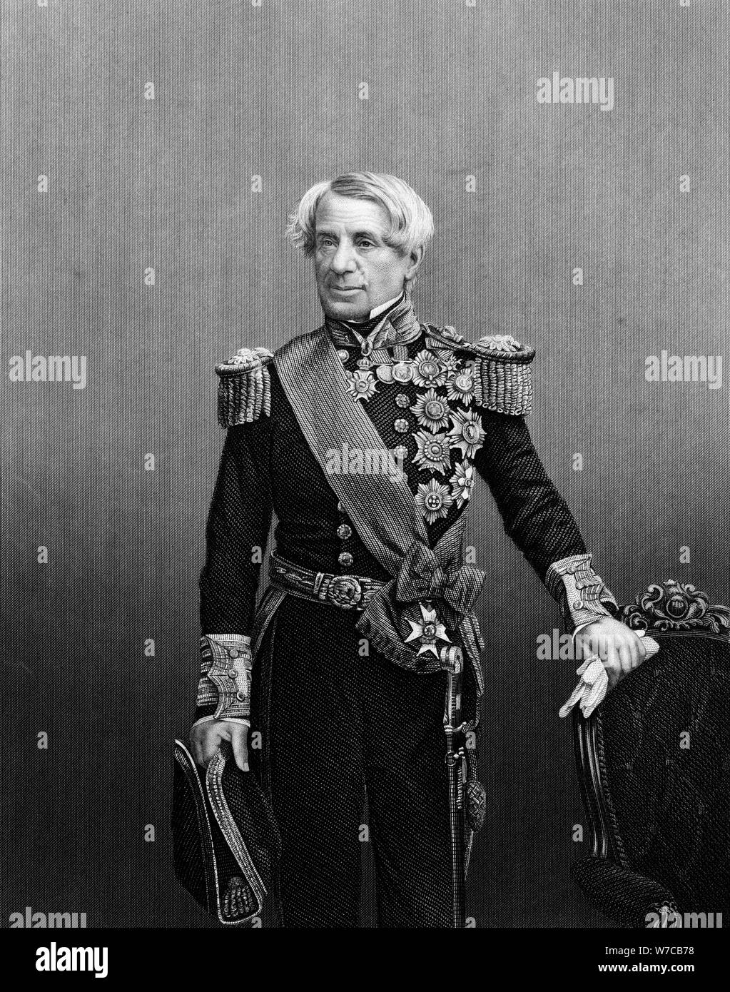 Edmund Lyons, 1st Baron Lyons, British naval commander, c1860. Artist: Unknown Stock Photo