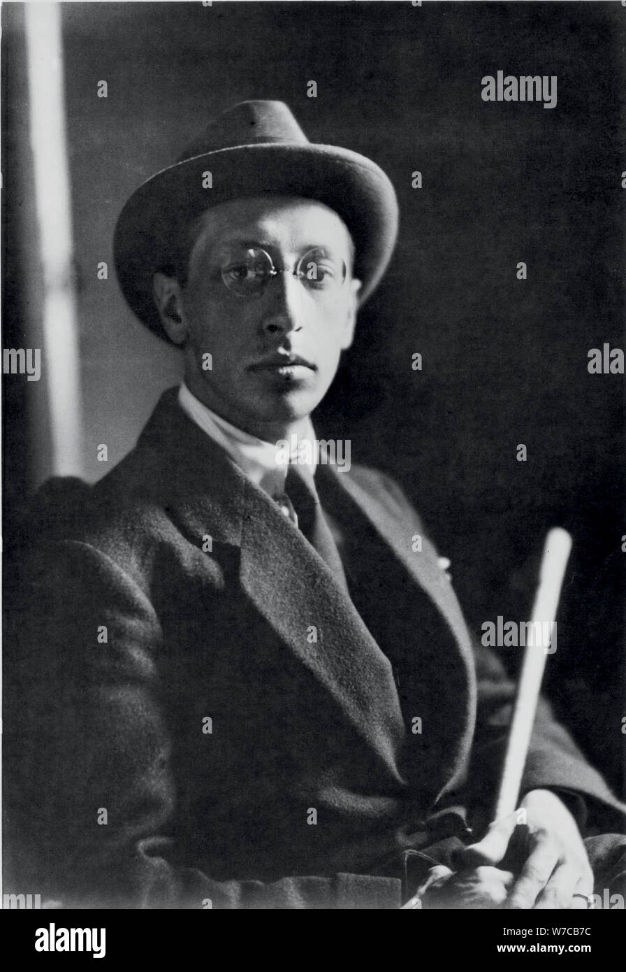 Igor Stravinsky (1882-1971), 1913. Stock Photo