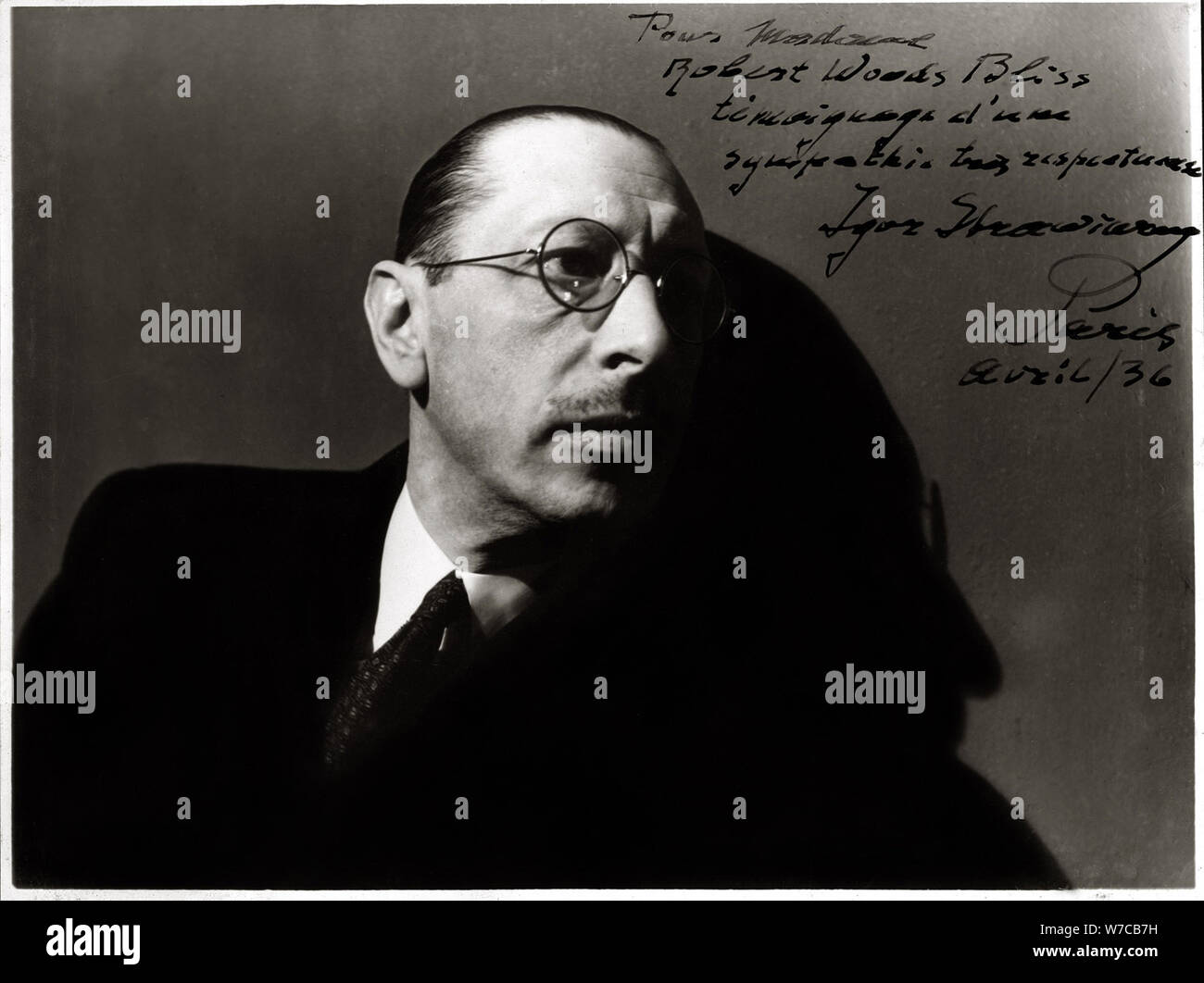 Igor Stravinsky (1882-1971), ca 1936. Stock Photo