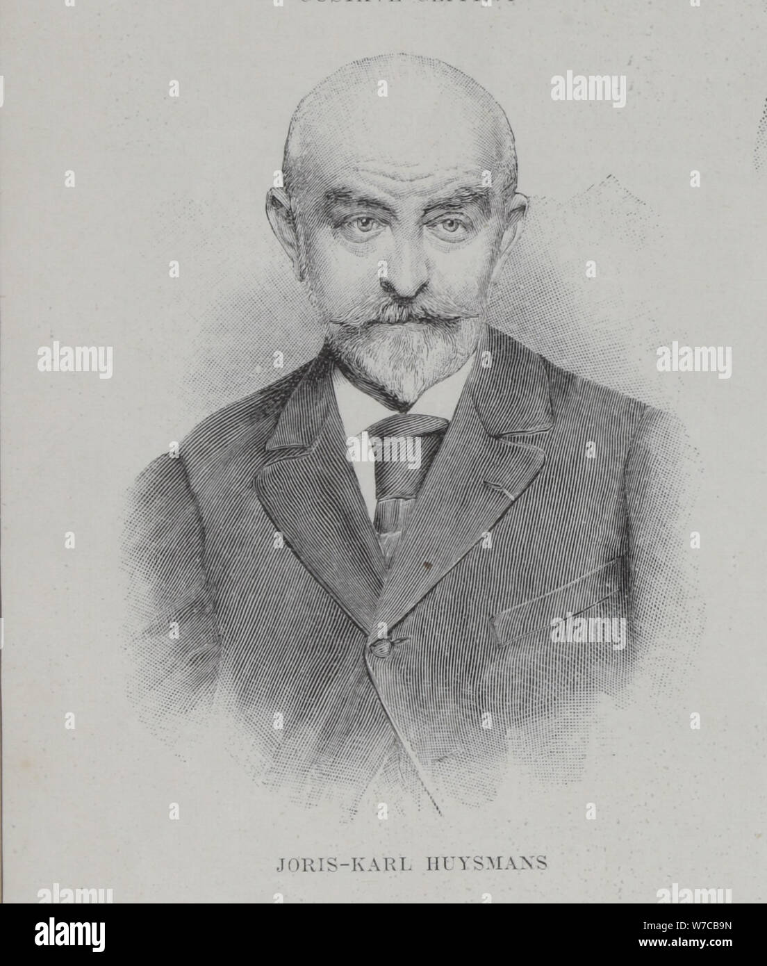 Portrait of the author Joris-Karl Huysmans (1860-1918), 1896. Stock Photo