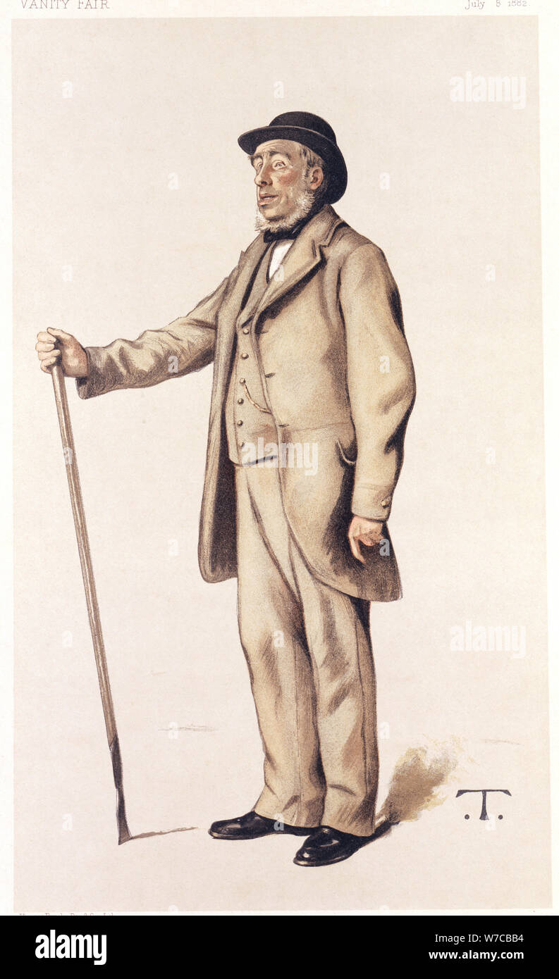 Sir John Lawes, English scientific agriculturalist, 1882.  Artist: Theobald Chartan Stock Photo