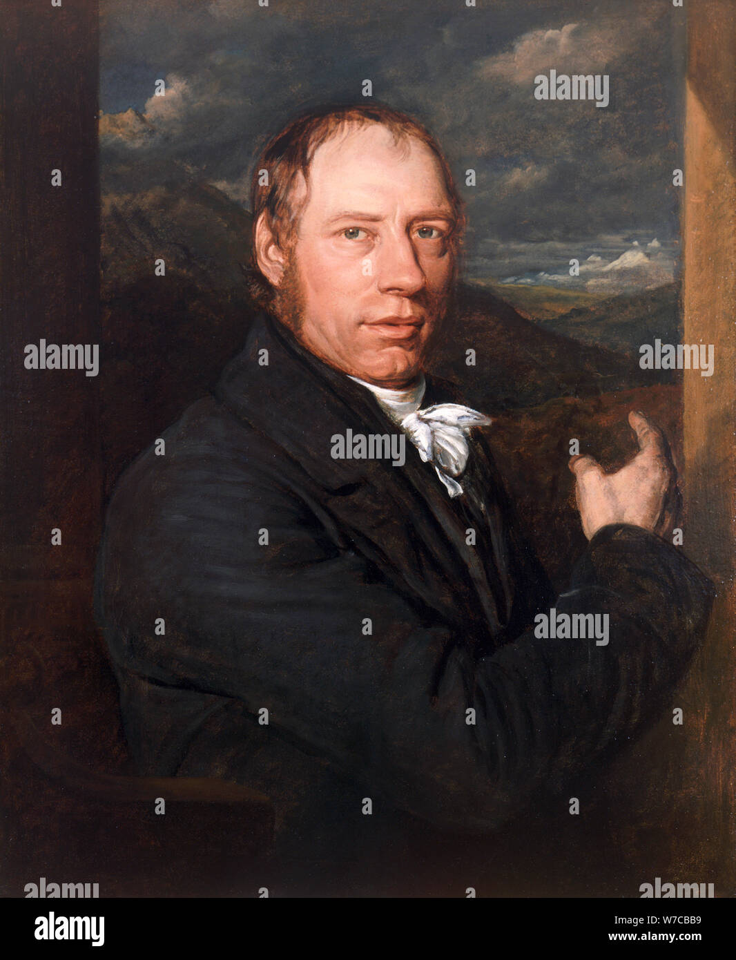 Richard Trevithick, English engineer and inventor, 1816. Artist: John Linnell Stock Photo