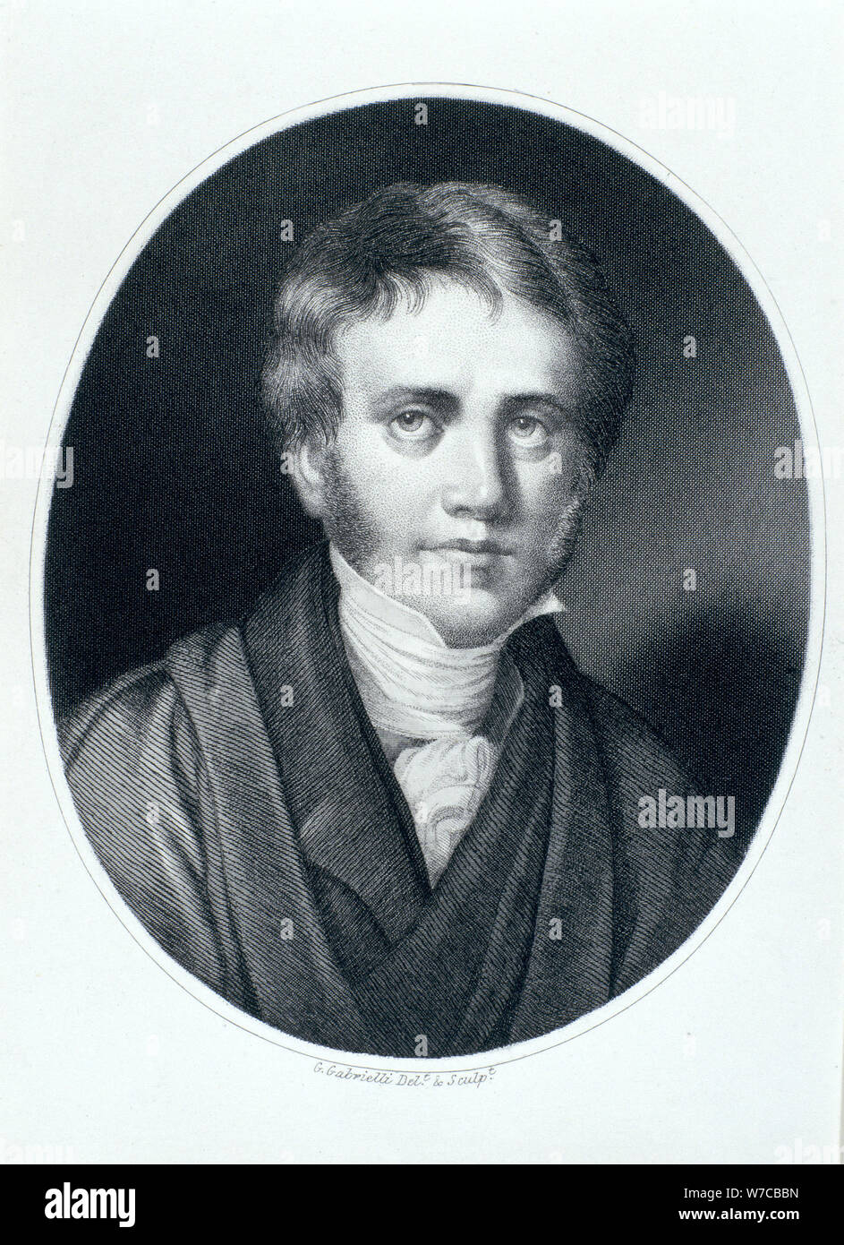 Sir John Herschel, astronomer and scientist, 1810s. Artist: Gaspare Gabrielli Stock Photo