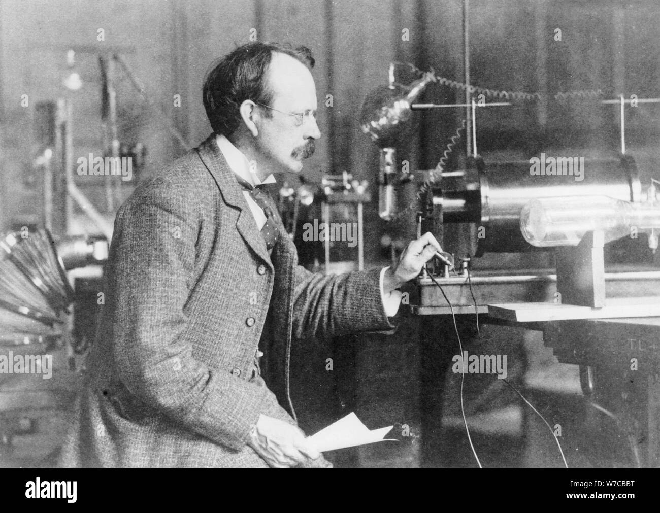 Sir Joseph John Thomson, physicist and inventor, 1900. Artist: Unknown Stock Photo
