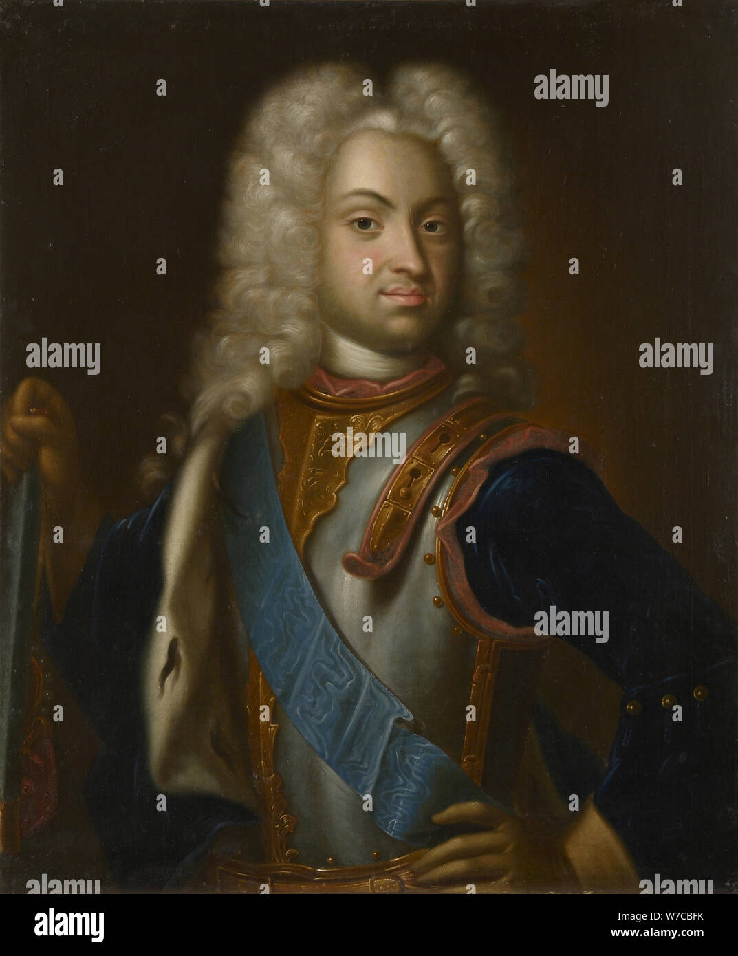 Portrait of Duke Charles Frederick of Holstein-Gottorp (1700-1739). Stock Photo