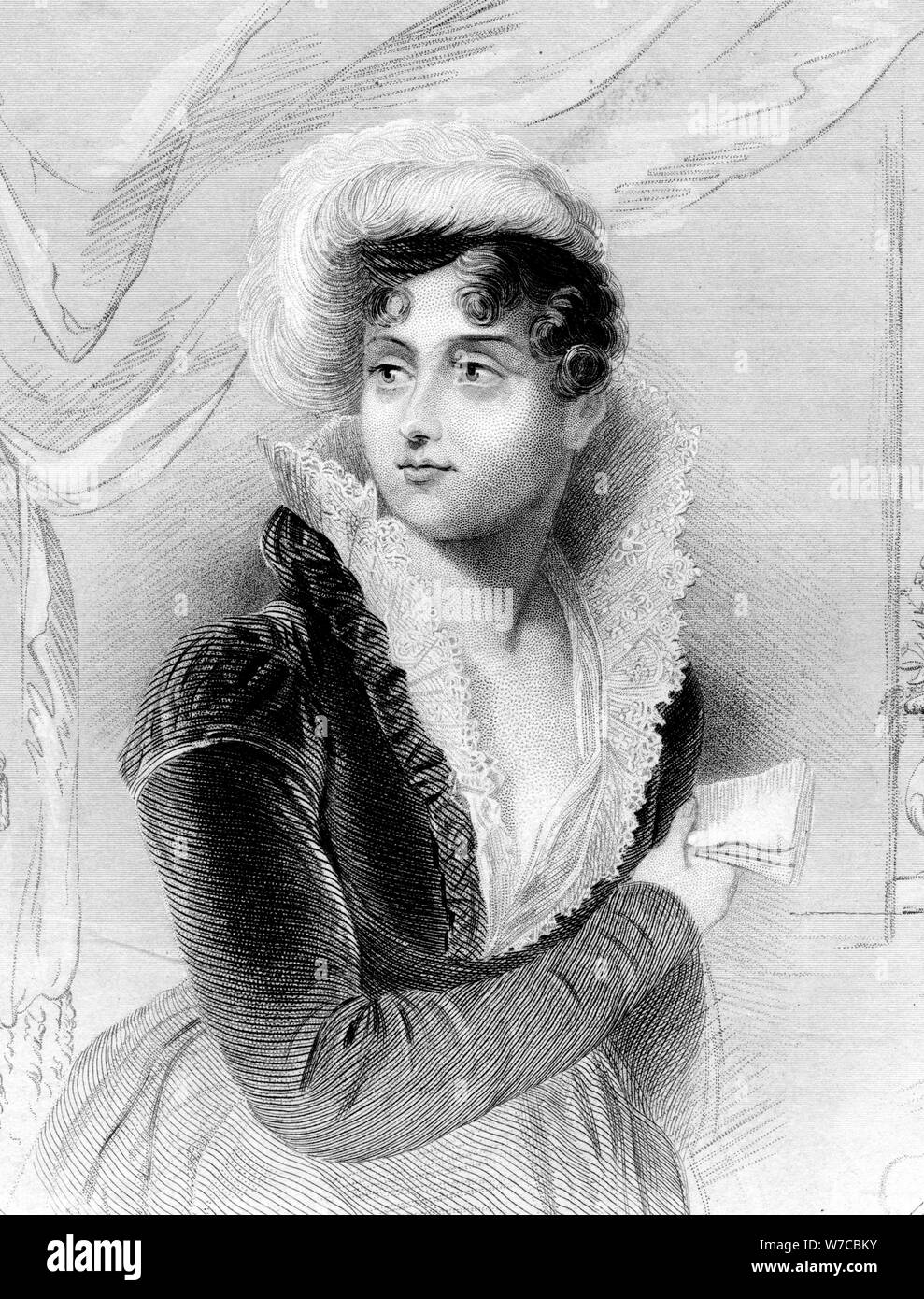 Joséphine de Beauharnais, first wife of Napoléon Bonaparte, and Empress of France, 19th century. Artist: Unknown Stock Photo