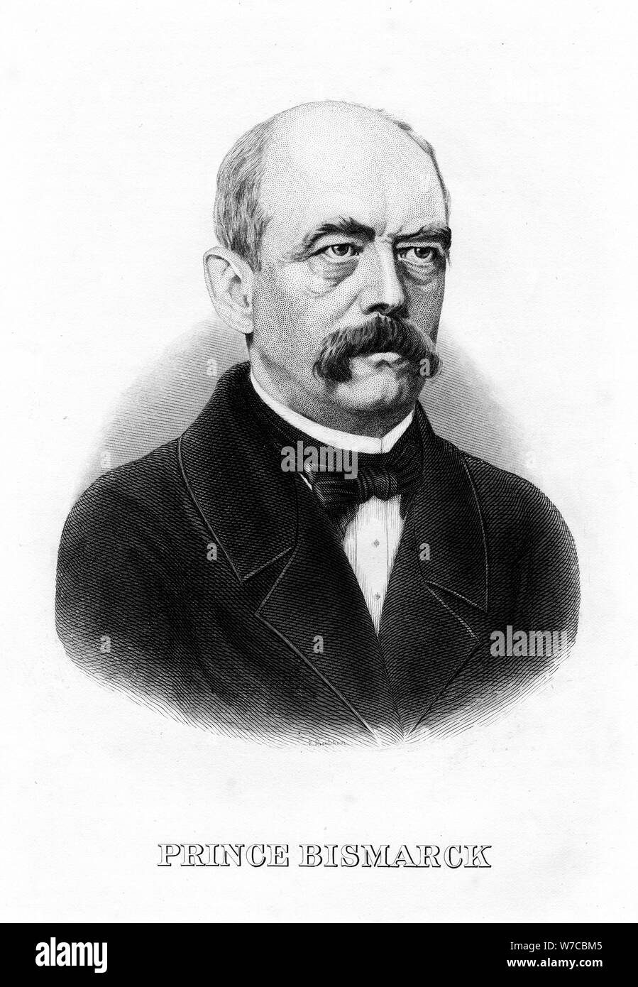 Otto Von Bismarck German Statesman 19th Century Artist Unknown Stock Photo Alamy