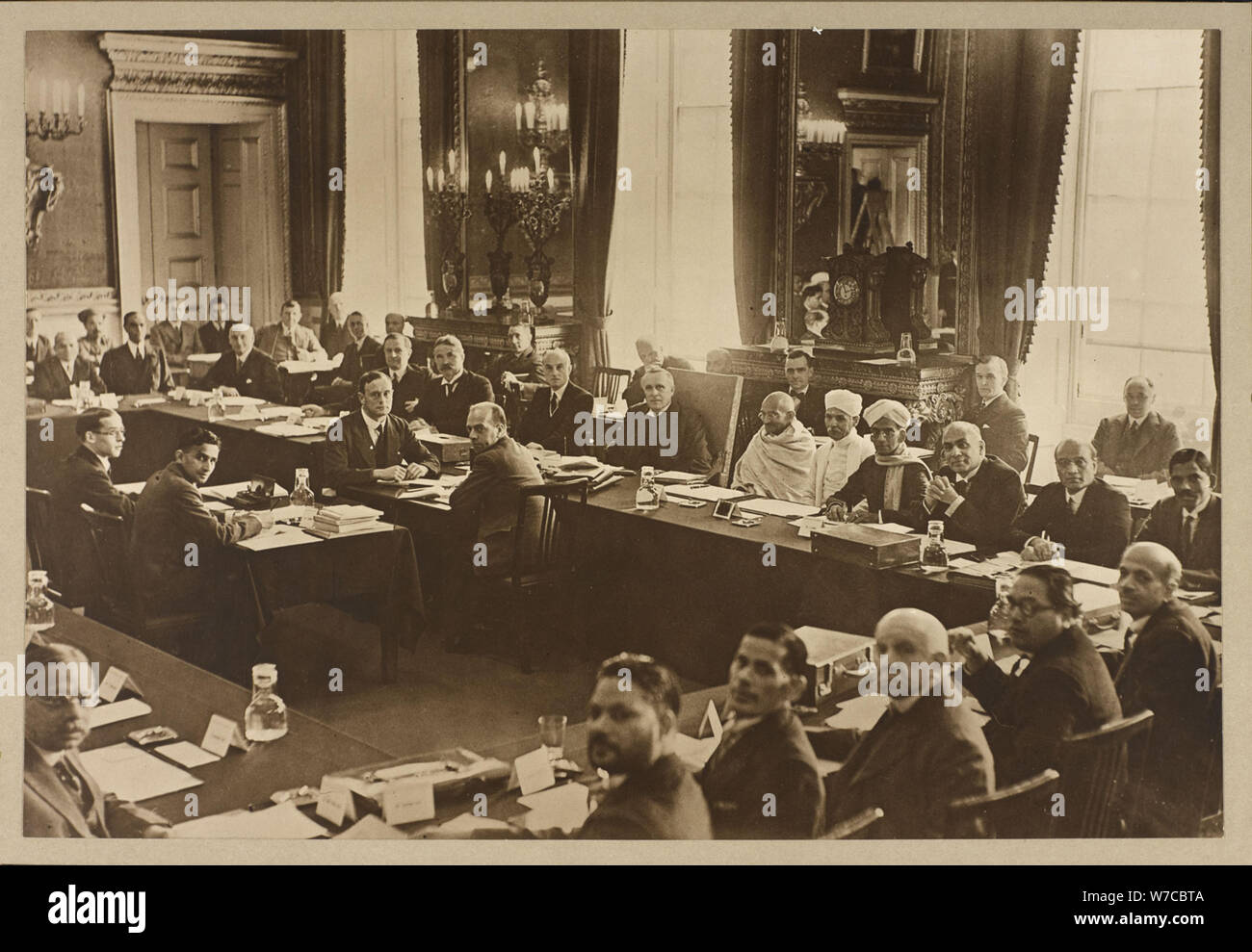 Second Round Table Conference in London. Stock Photo