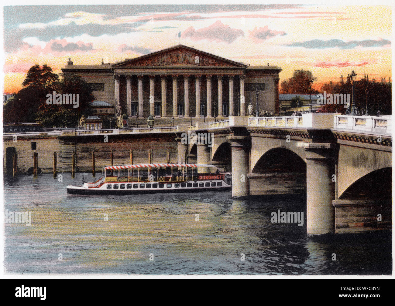 La Chambre des Deputes and the Pont de la Concorde, Paris, c1900. Artist: Unknown Stock Photo